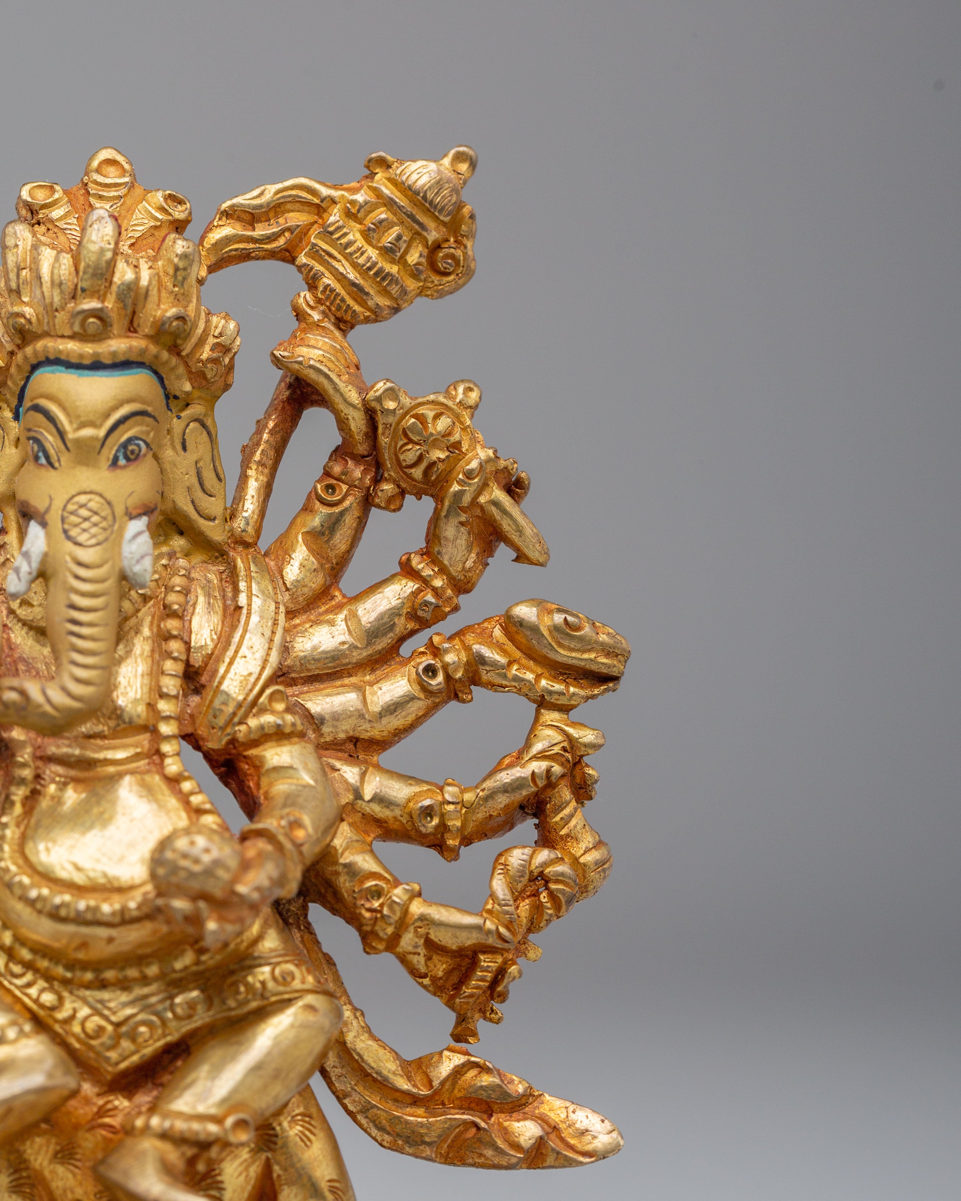 Maha Rakta Ganesha God Statue | Traditional Ganesh Statue