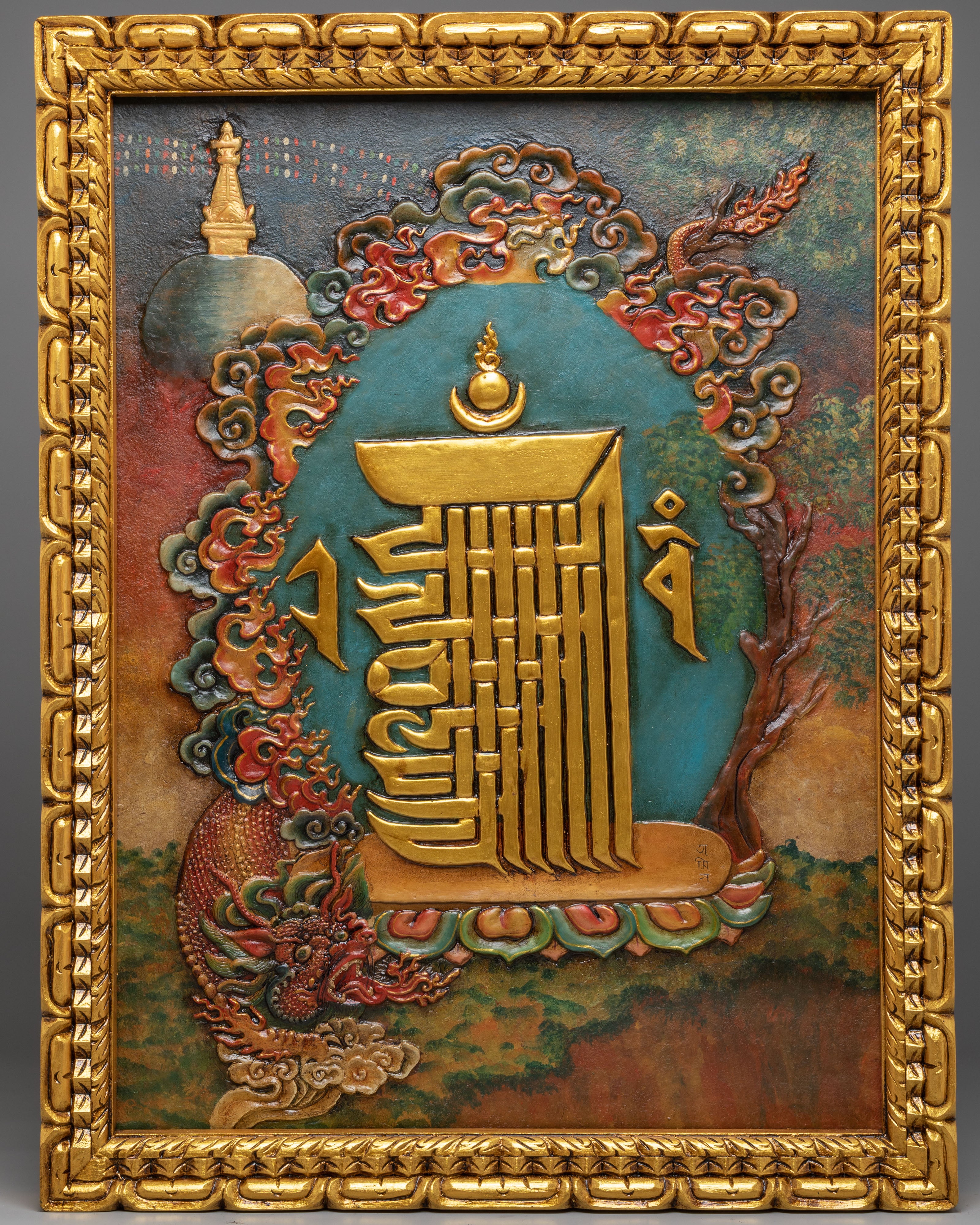 Tibetan Kalachakra Wall Hanging | Symbol of Timeless Wisdom and Spiritual Harmony