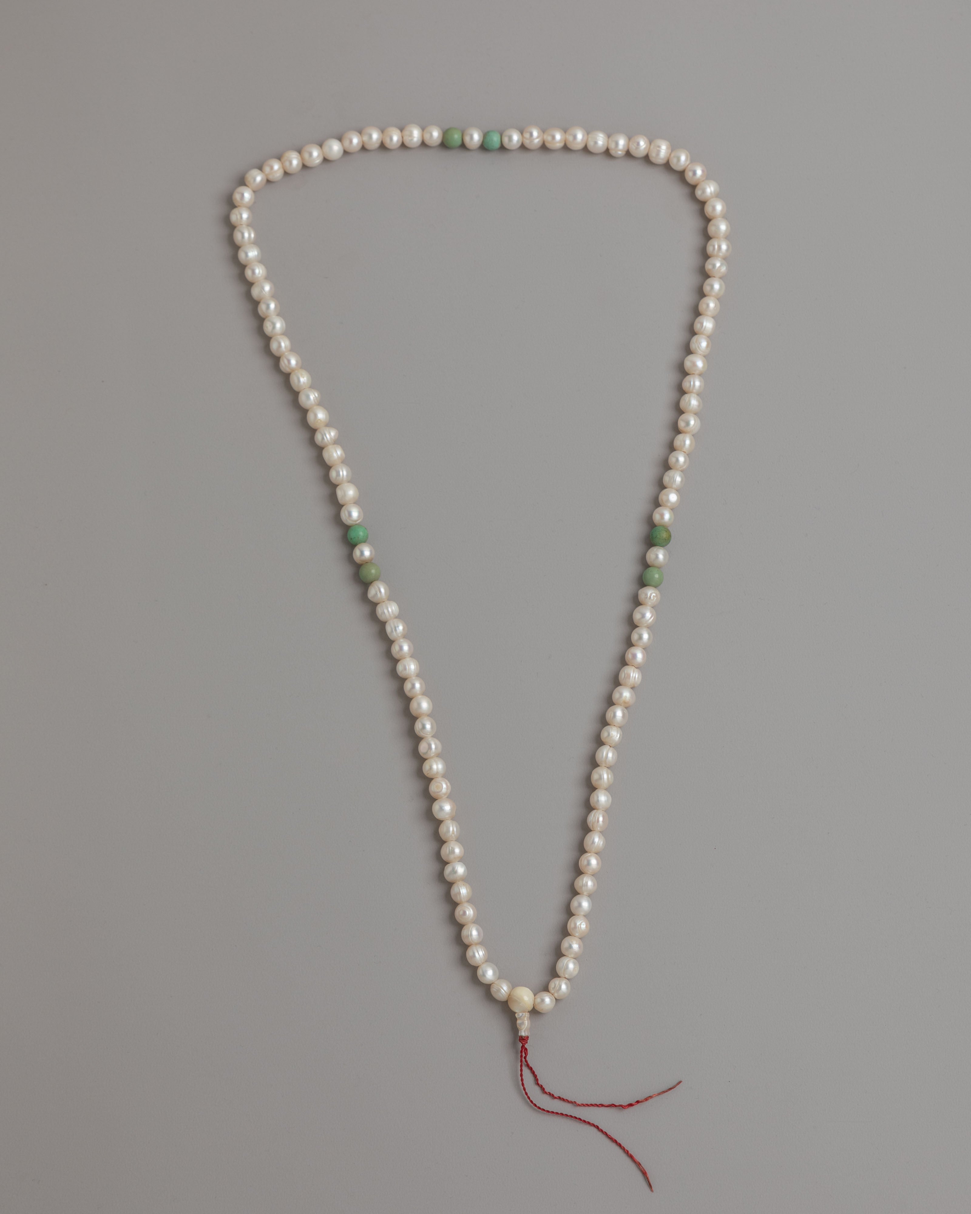 Spiritual Altar Mala Beads | Pearl Meditation Prayer Beads