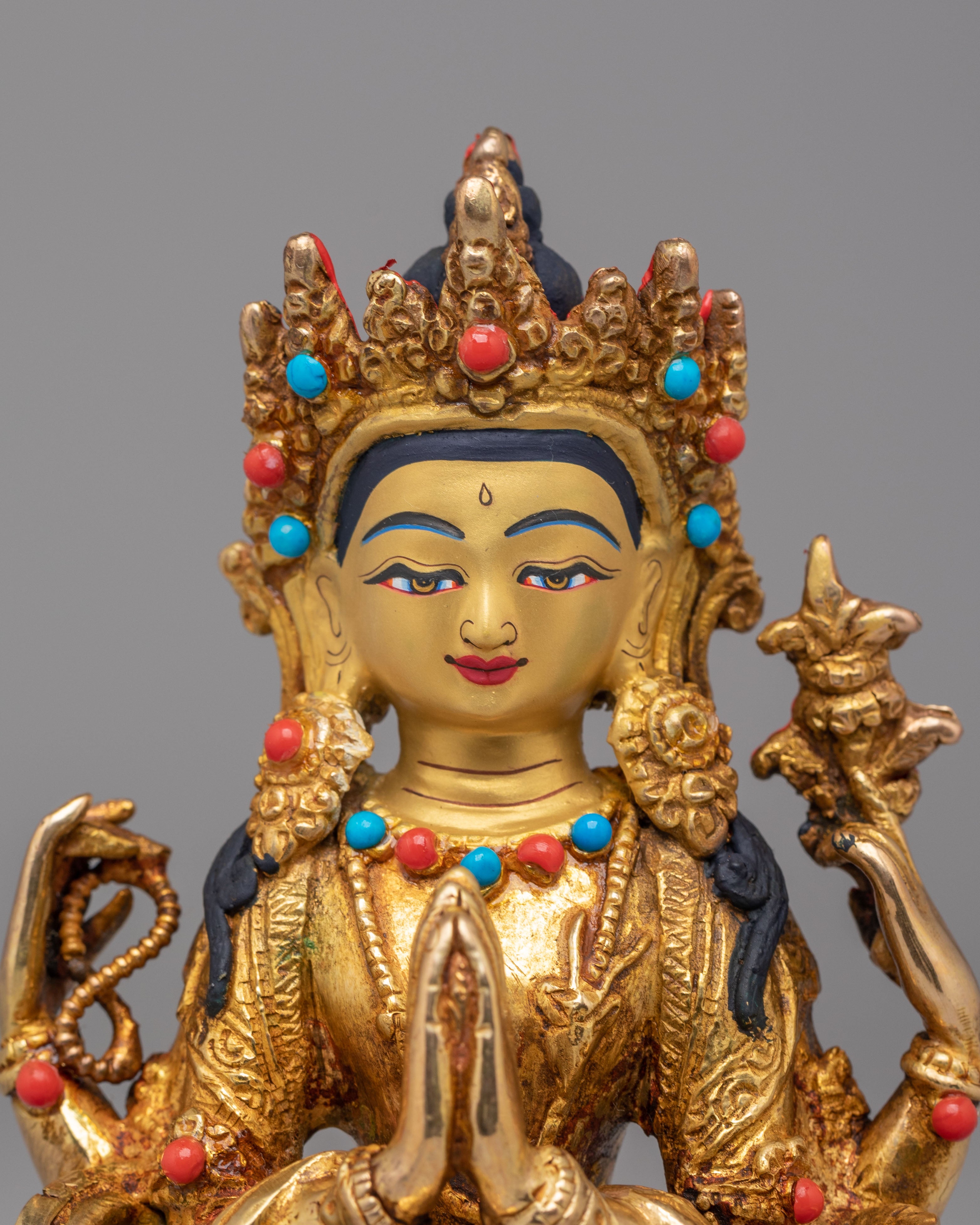 Avalokiteshvara Sculpture for Compassion | Meditation Altar Statue for Compassion