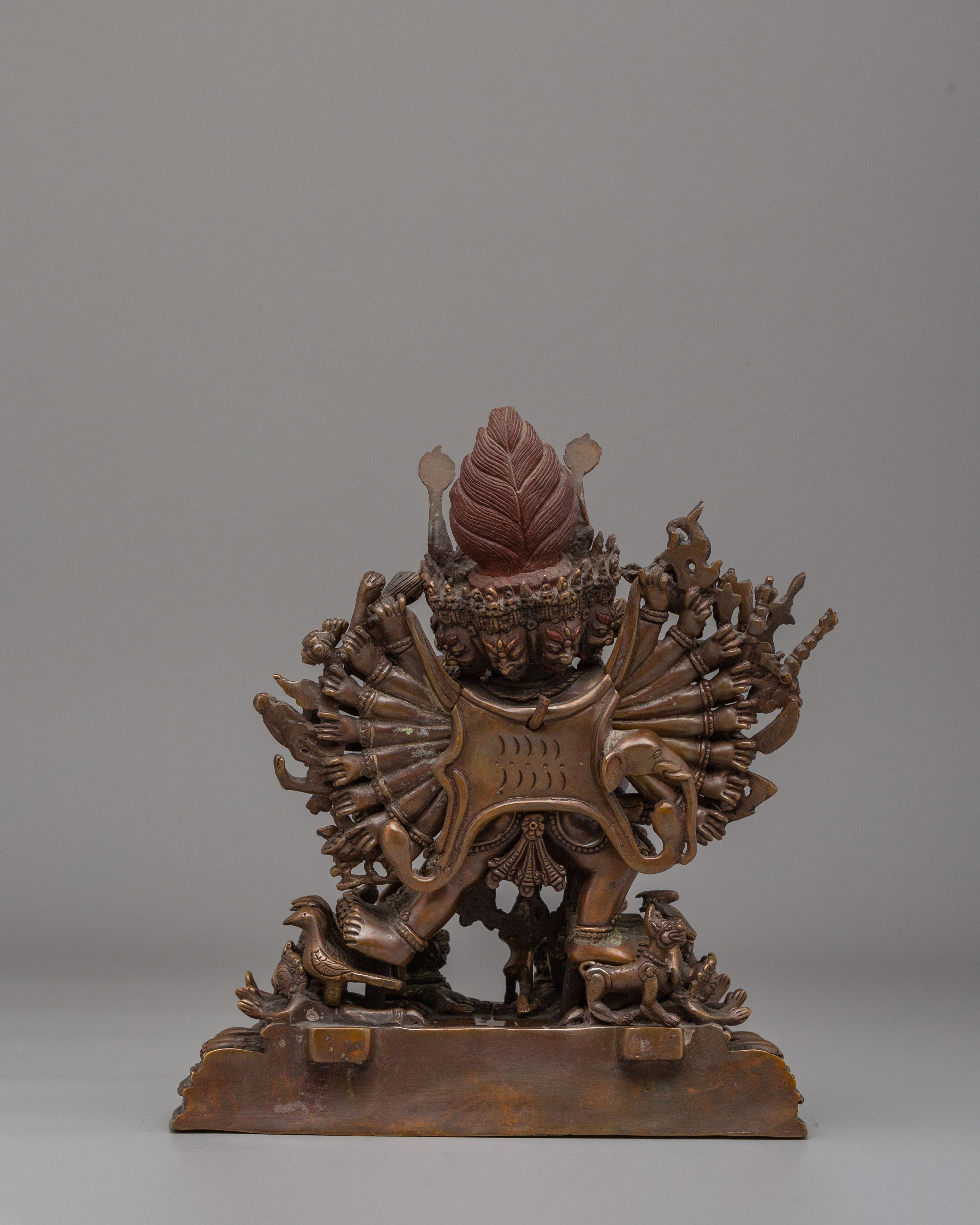 Spiritual Yamantaka Protective Deity Statue | Wrathful Deity Sculpture