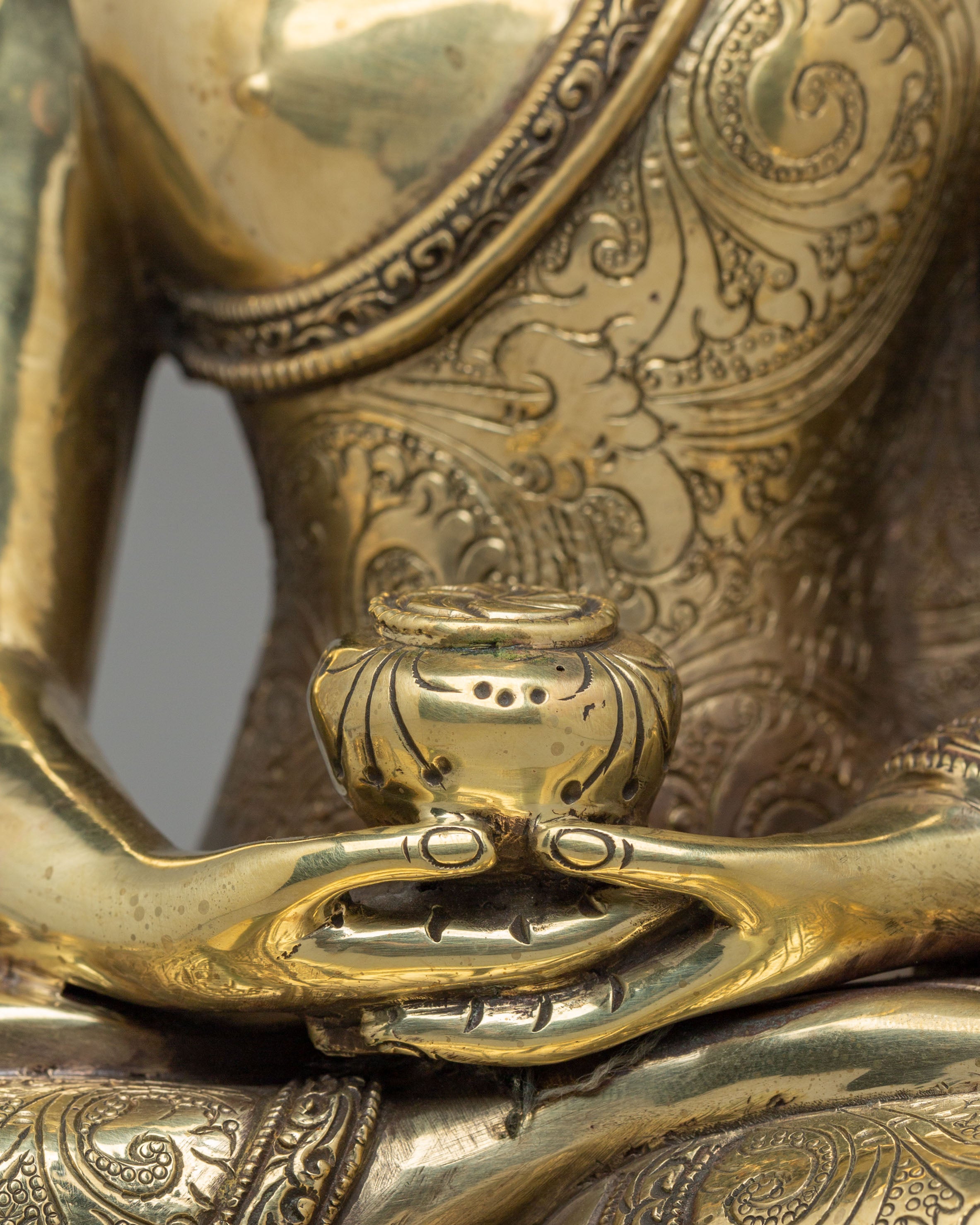 Sacred Shakyamuni Buddha Figurine | Traditional Handcrafted Art