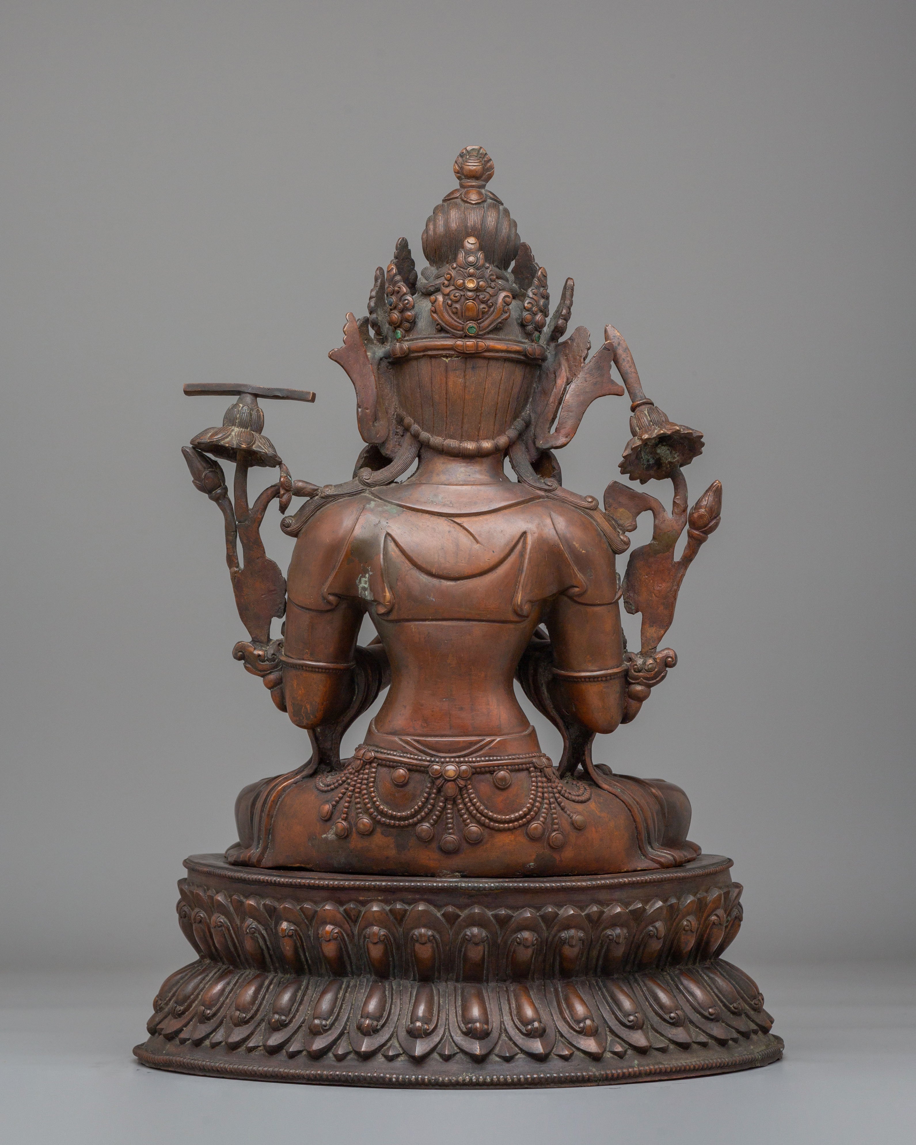Handcrafted Himalayan Tikshna Manjushri Sculpture | Spiritual Home Decor