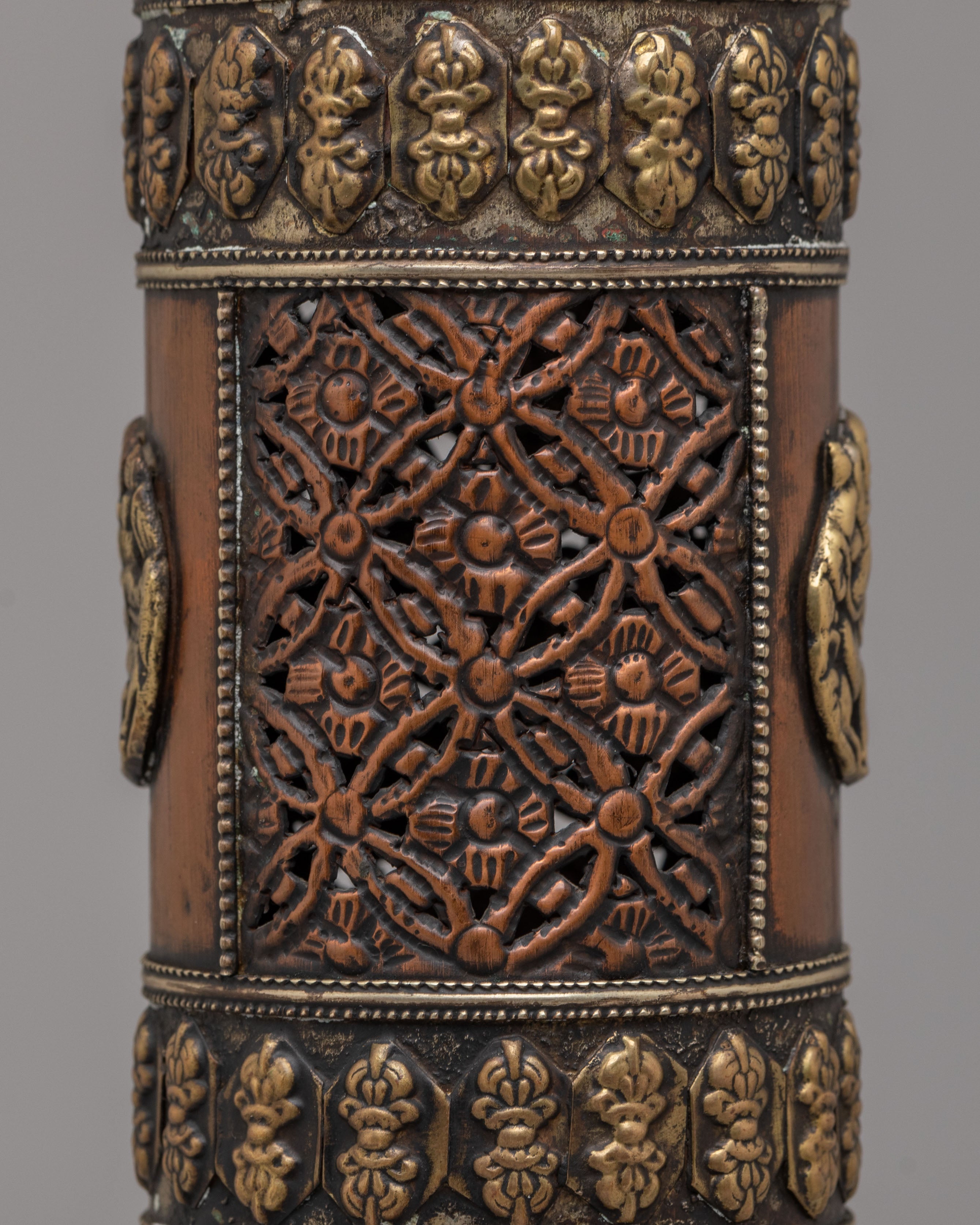 Buddhist Incense Holder | Handcrafted Gemstone Inlaid Holder