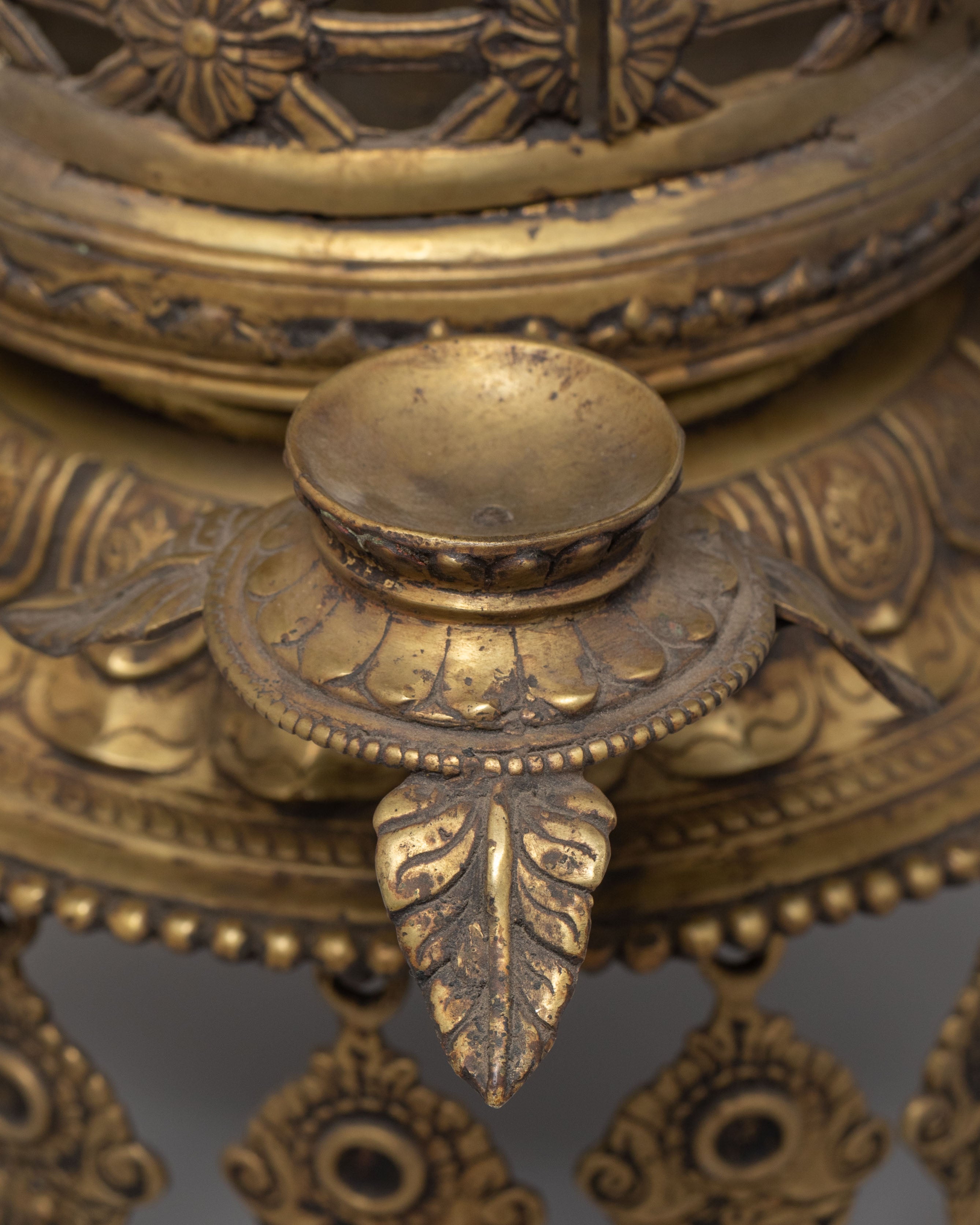 Sacred Dalucha for Ritual | Handcrafted Brass Chöd Practice Tool