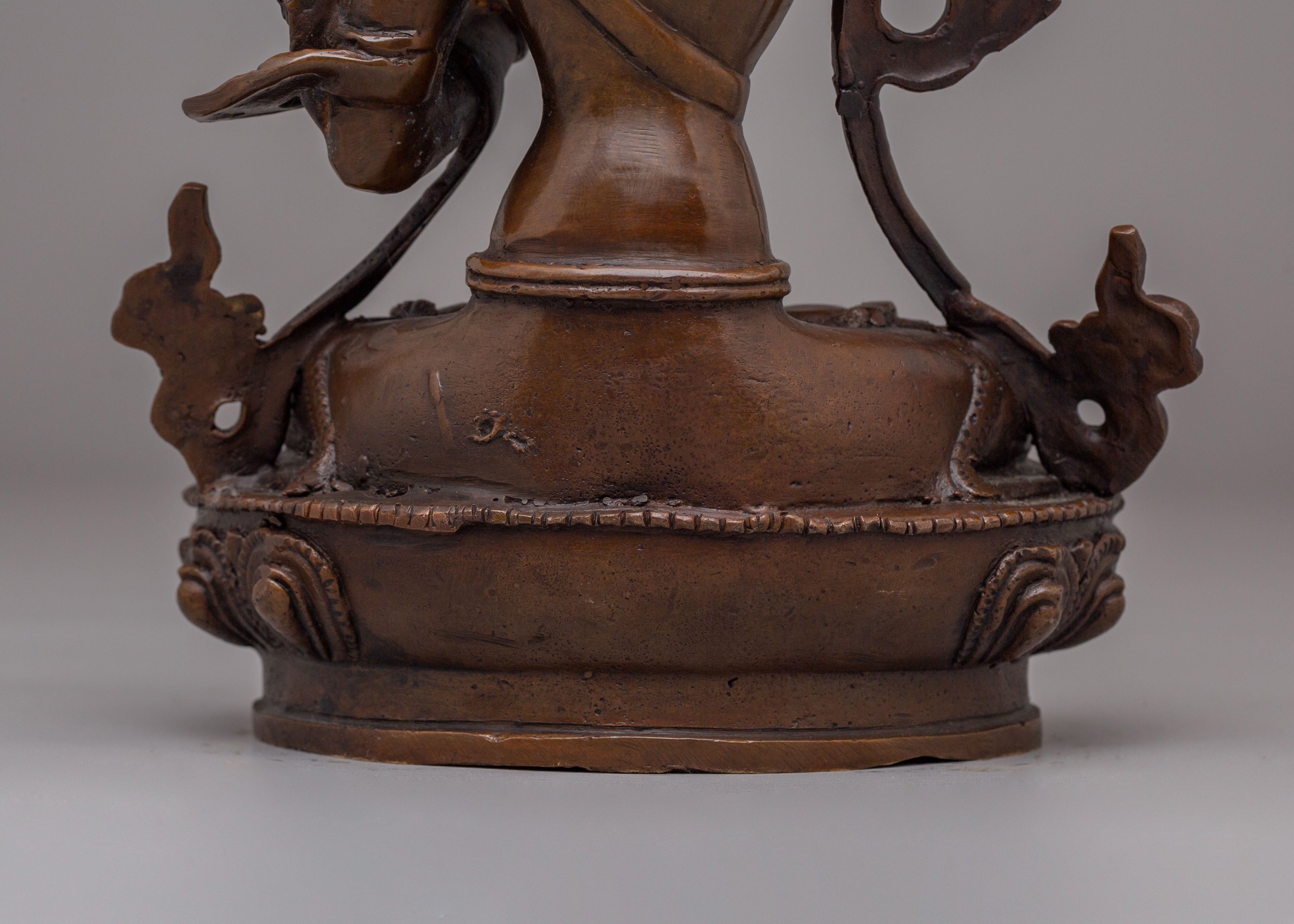 Tibetan Handmade Manjushri Statue | The Bodhisattva of Wisdom