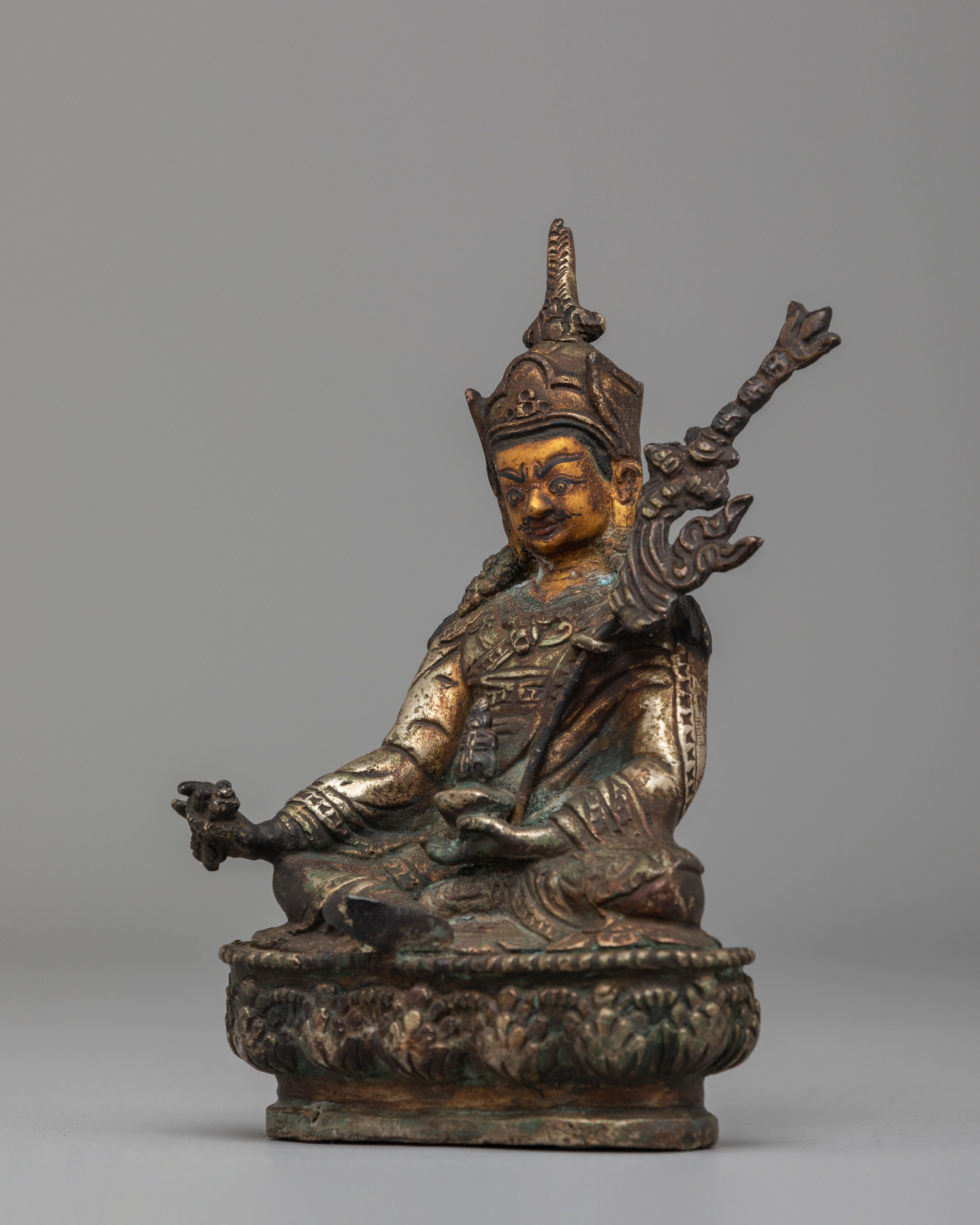 Handcrafted Altar Guru Rinpoche Statue | Padmasambhava Buddhist Art