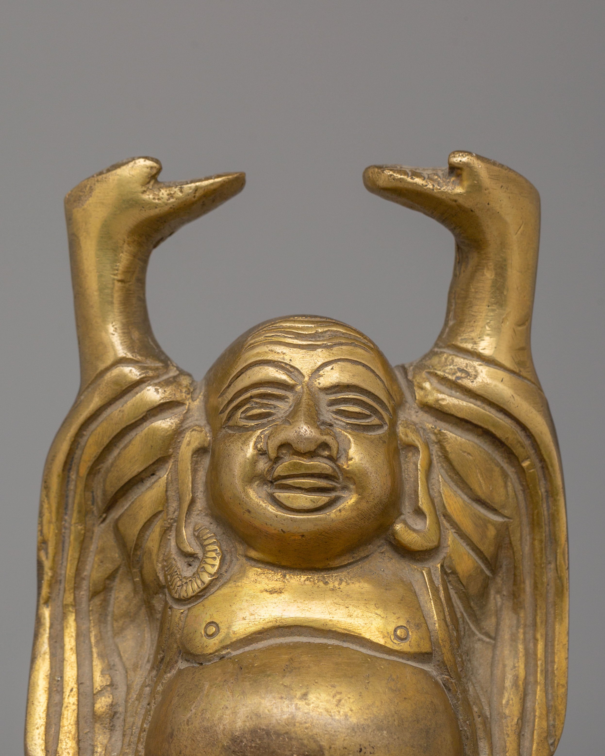 Tibetan Laughing Buddha Statue | Traditional Decor