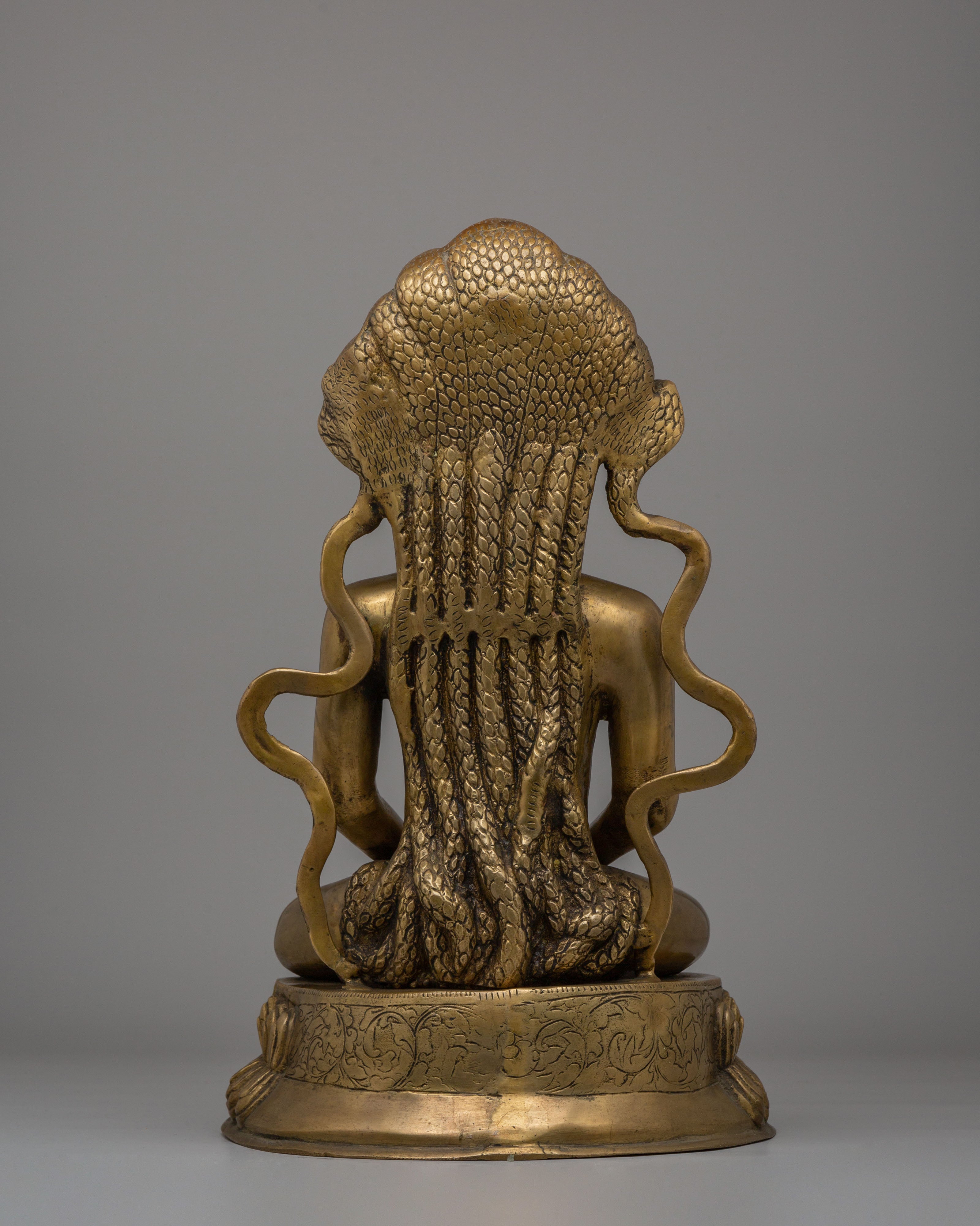 Handcrafted Nagarjuna Statue | Tibetan Buddhist Sculpture