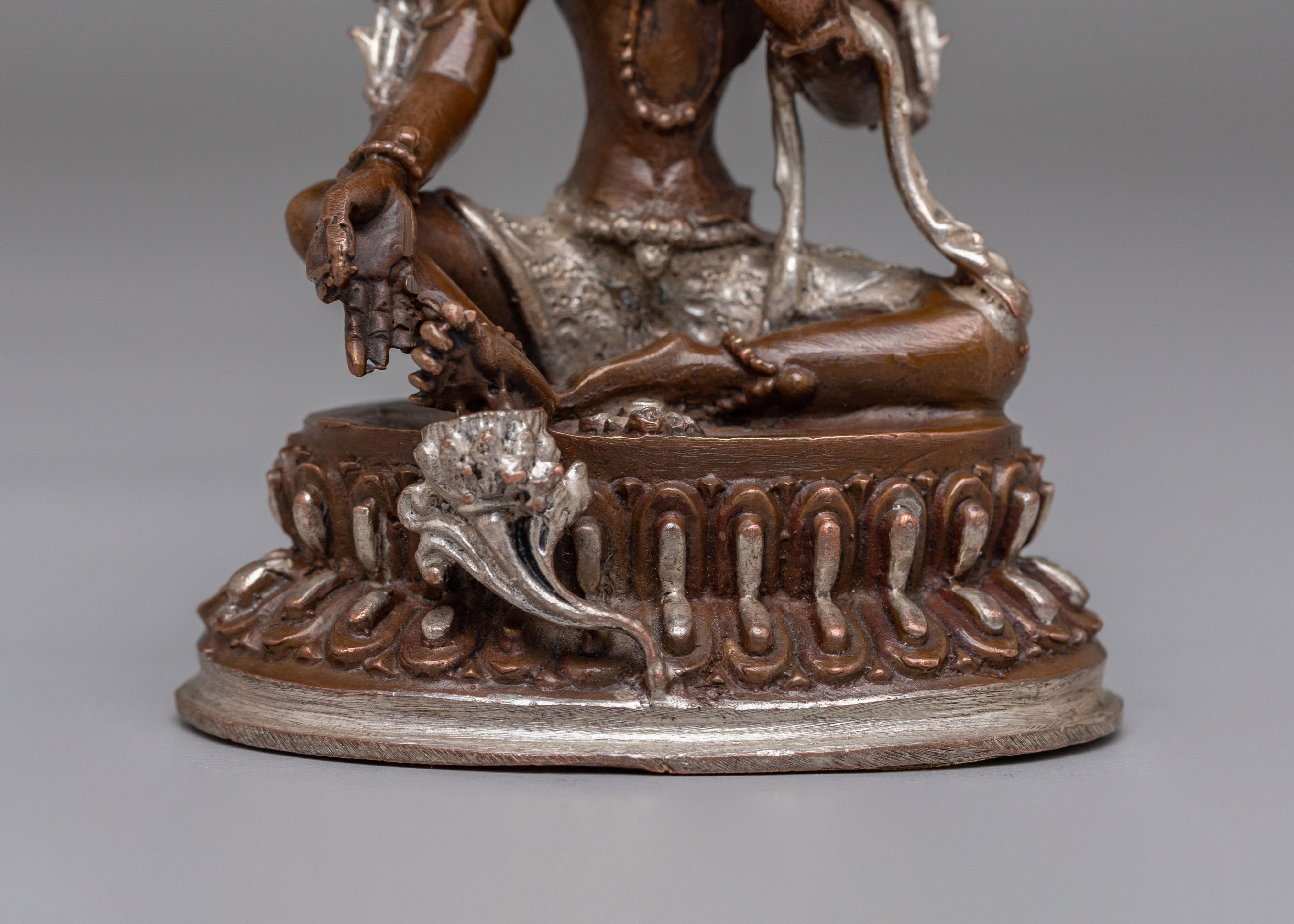 Himalayan Green Tara Meditation Statue | Tibetan Deity of Compassion