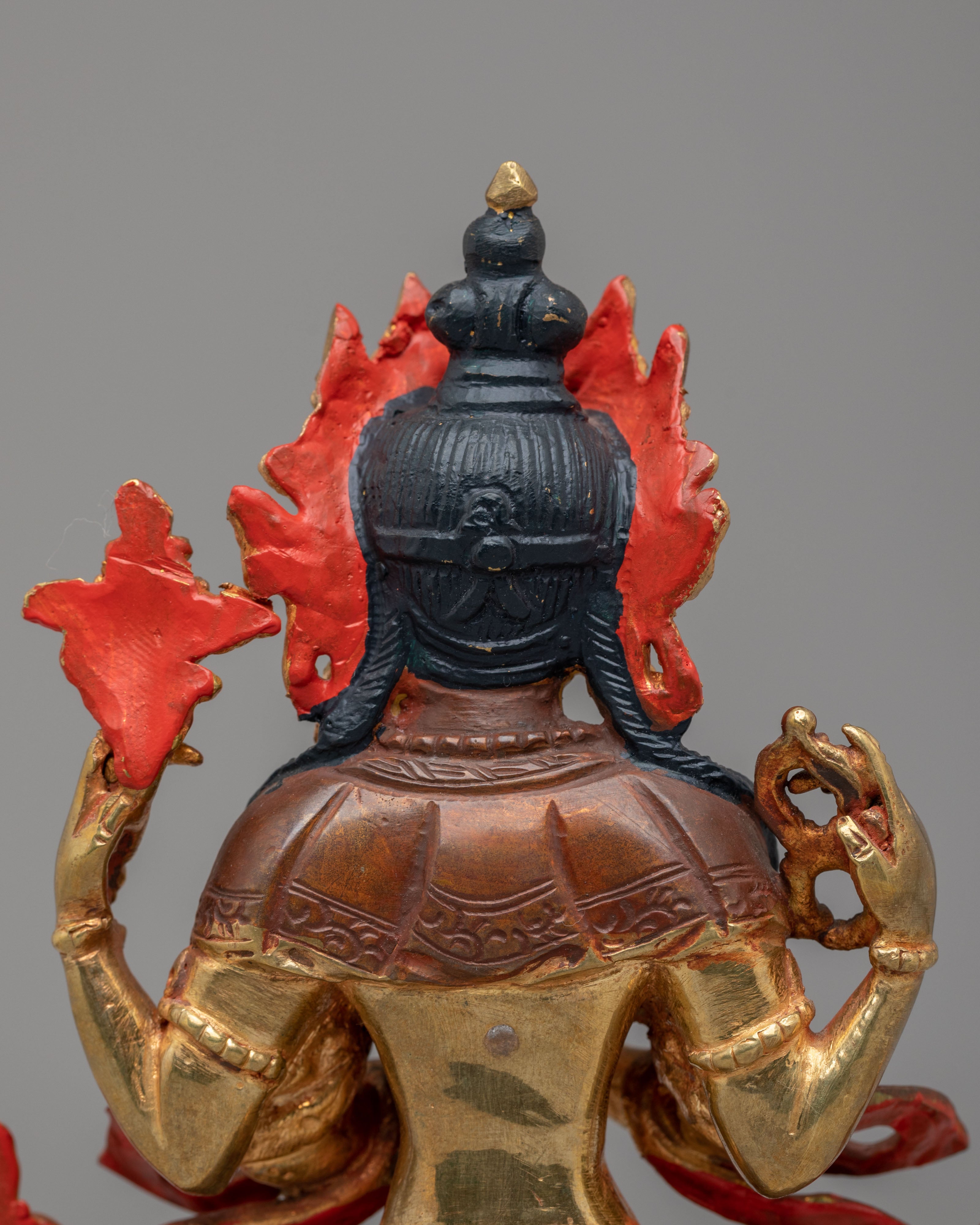 Four-Armed Chenrezig Himalayan Statue | Handcrafted Spiritual Decor