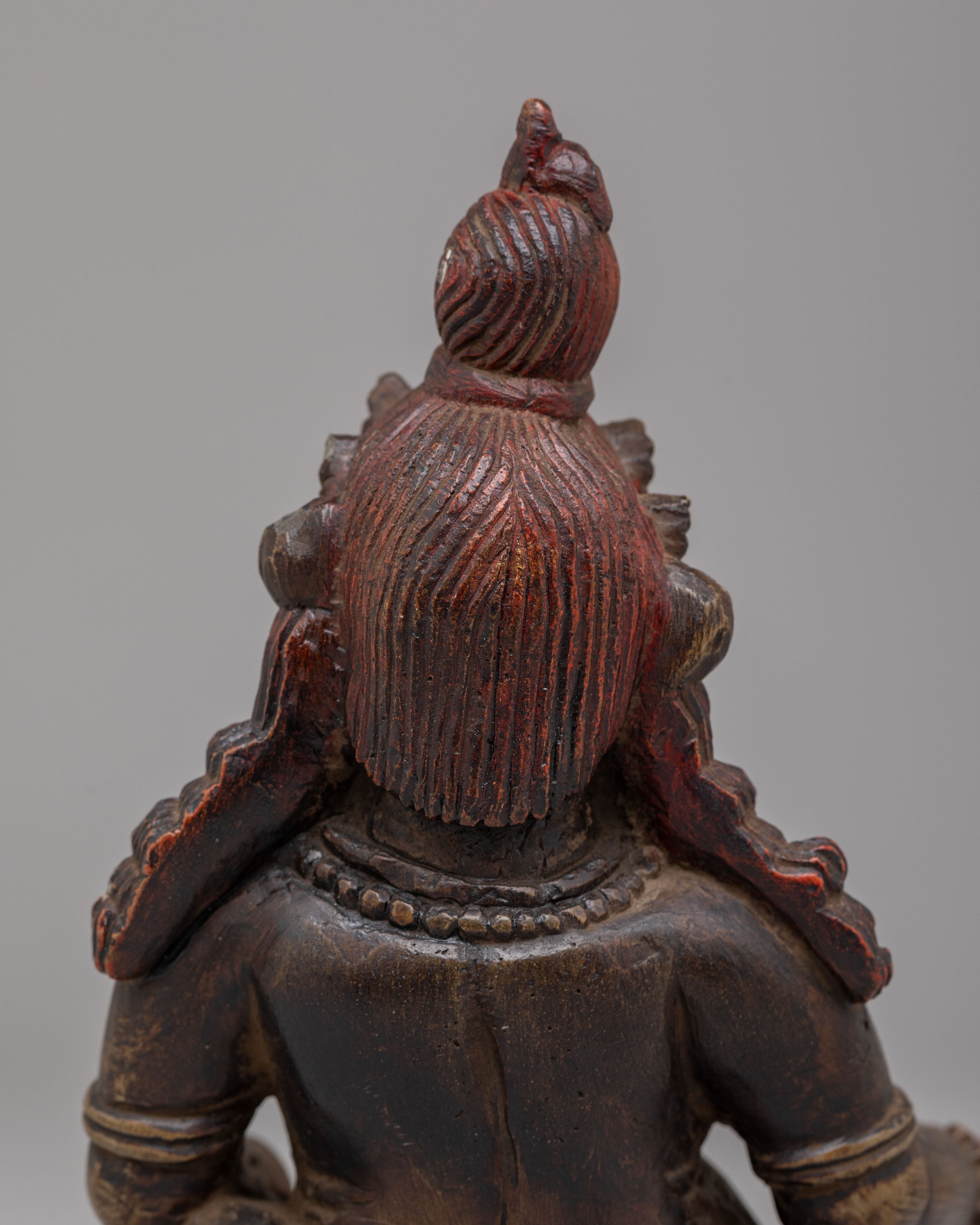 Traditional Dzambhala Figure | Buddhist Wealth Deity