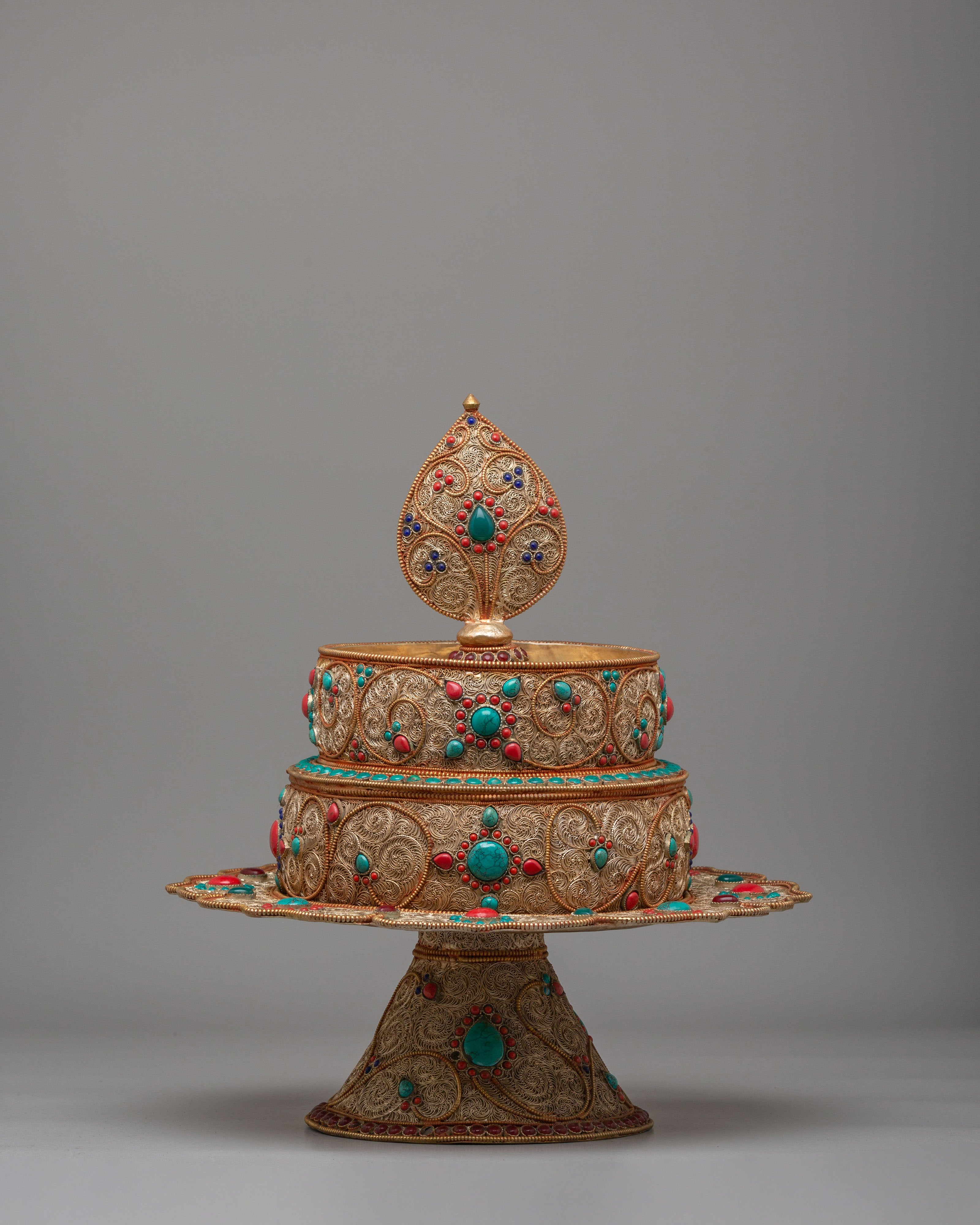 Buddhist Sacred Mandala Offering | Spiritual Decor for Meditation and Altar