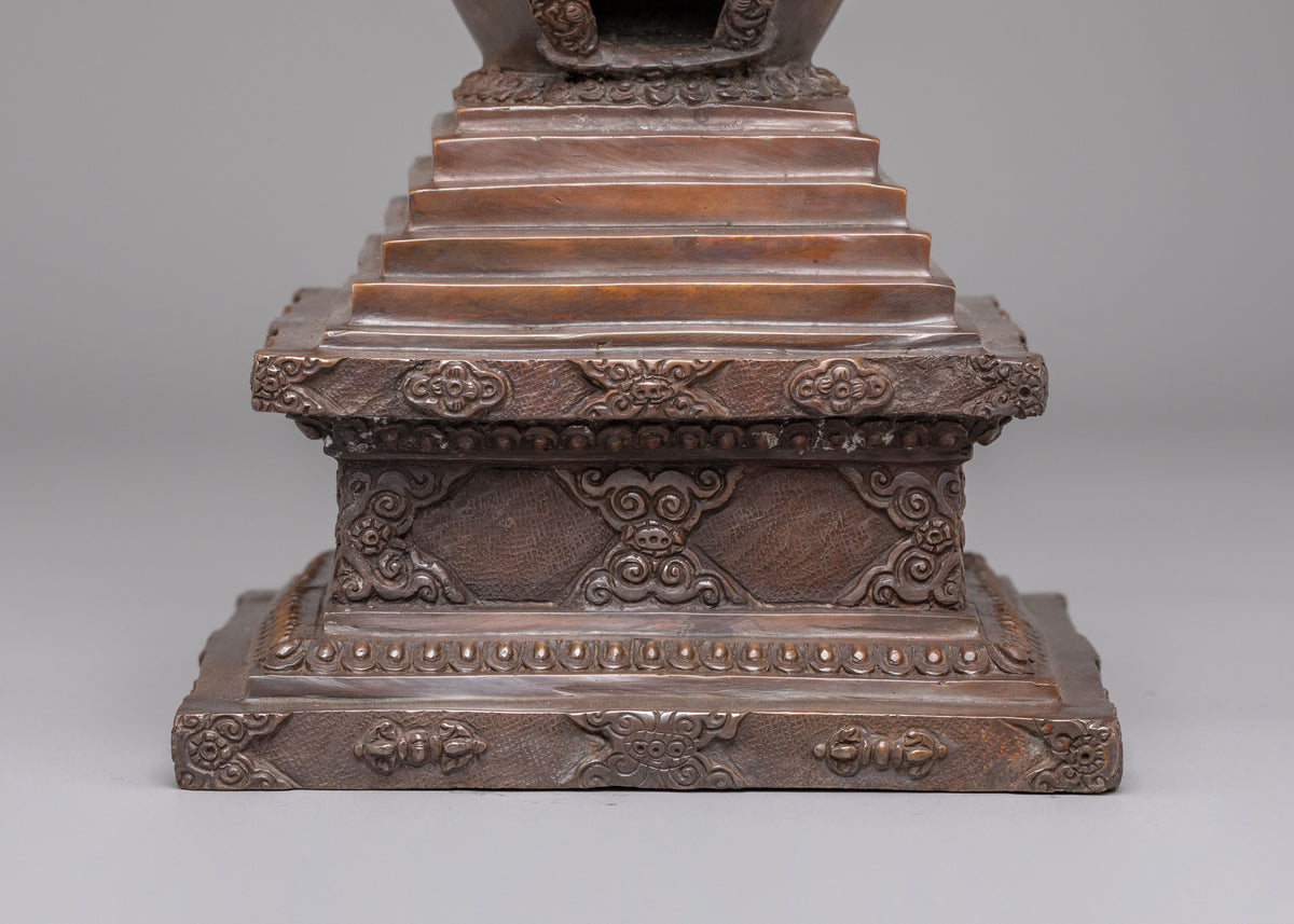 Traditional Buddhist Enlightenment Chorten | Symbolic Stupa