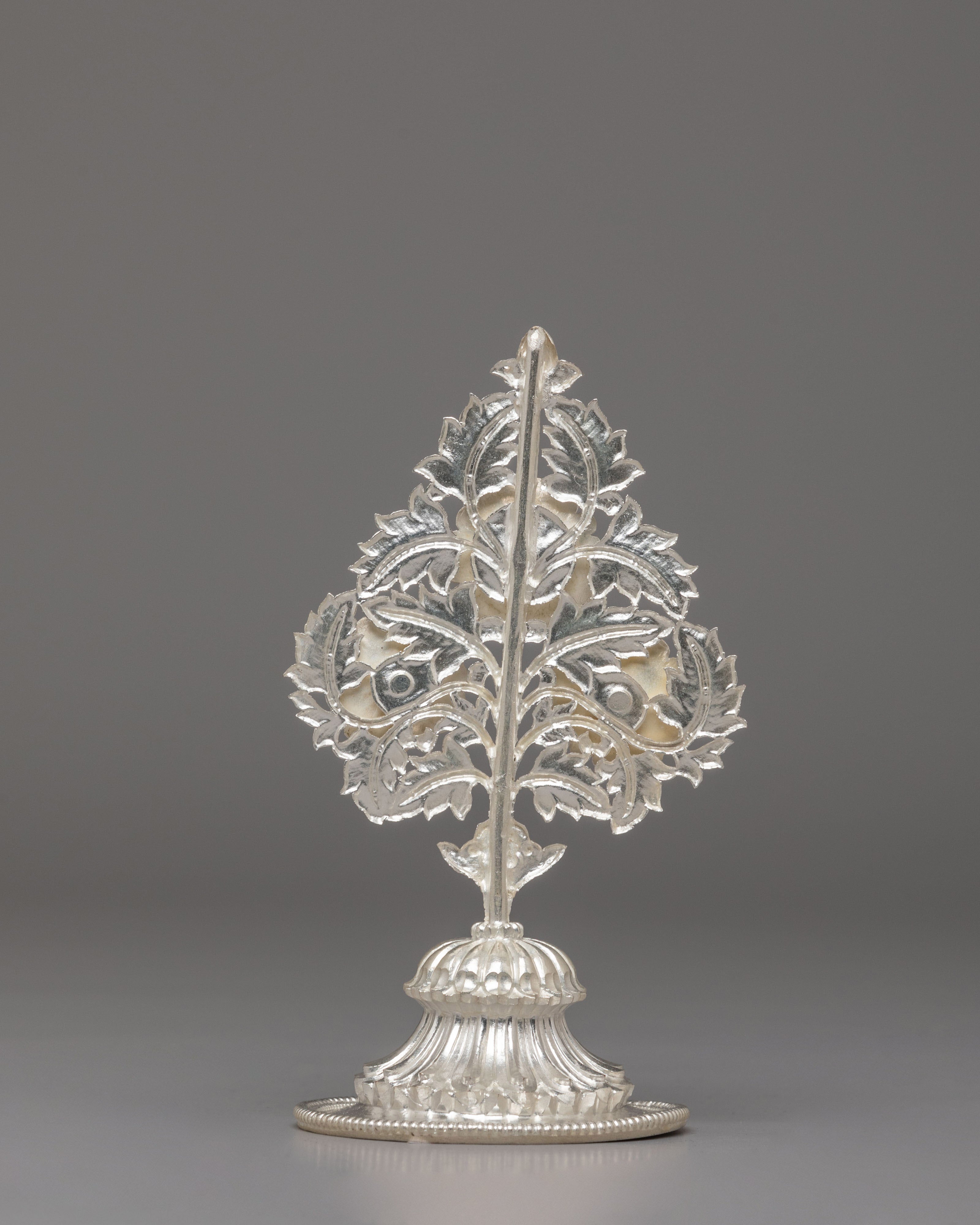 Silver Tibetan Ritual Torma Set | Traditional Buddhist Offerings