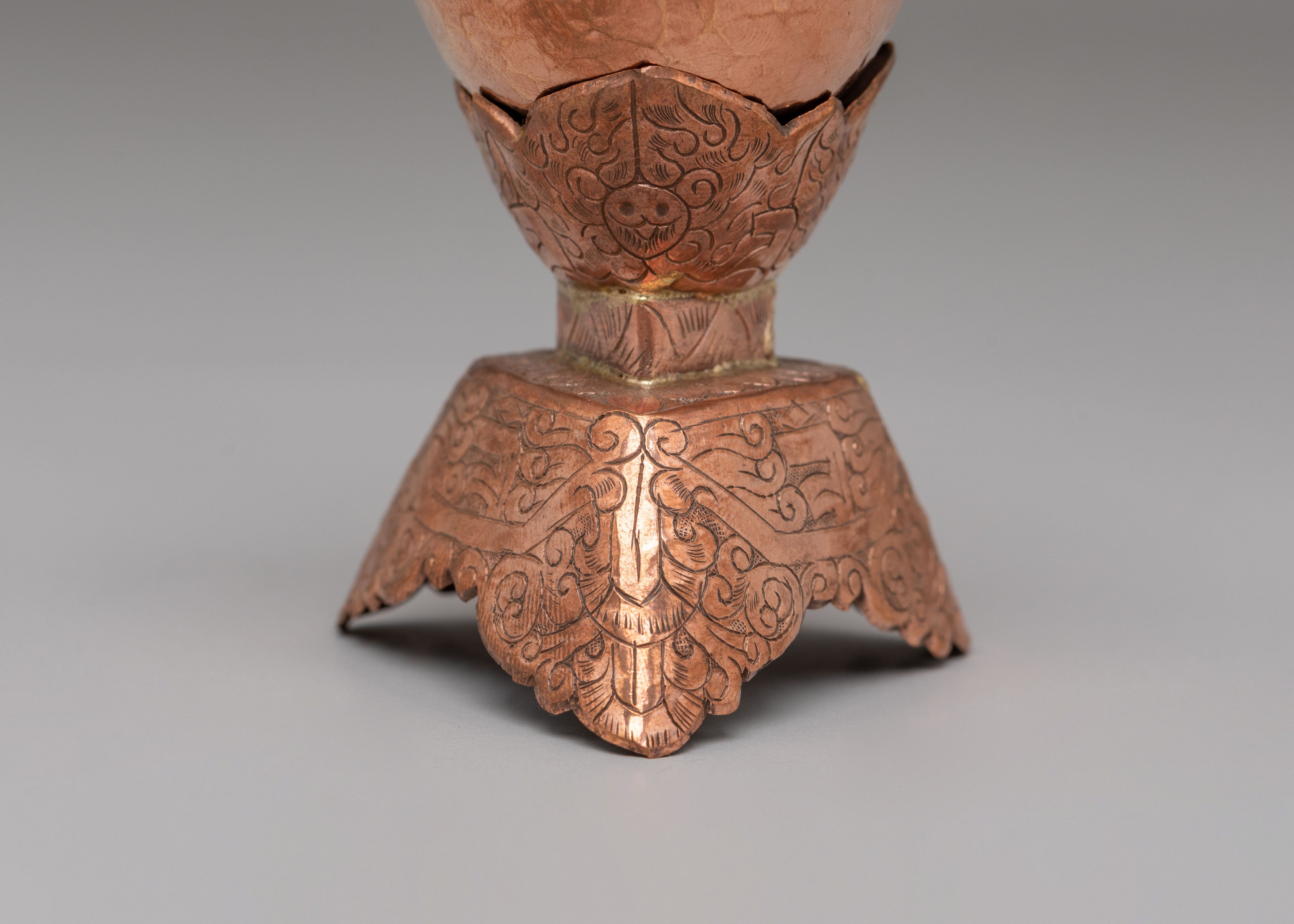 Tibetan Kapala Ritual Tool | Skull Cup for Tantric Ceremonies