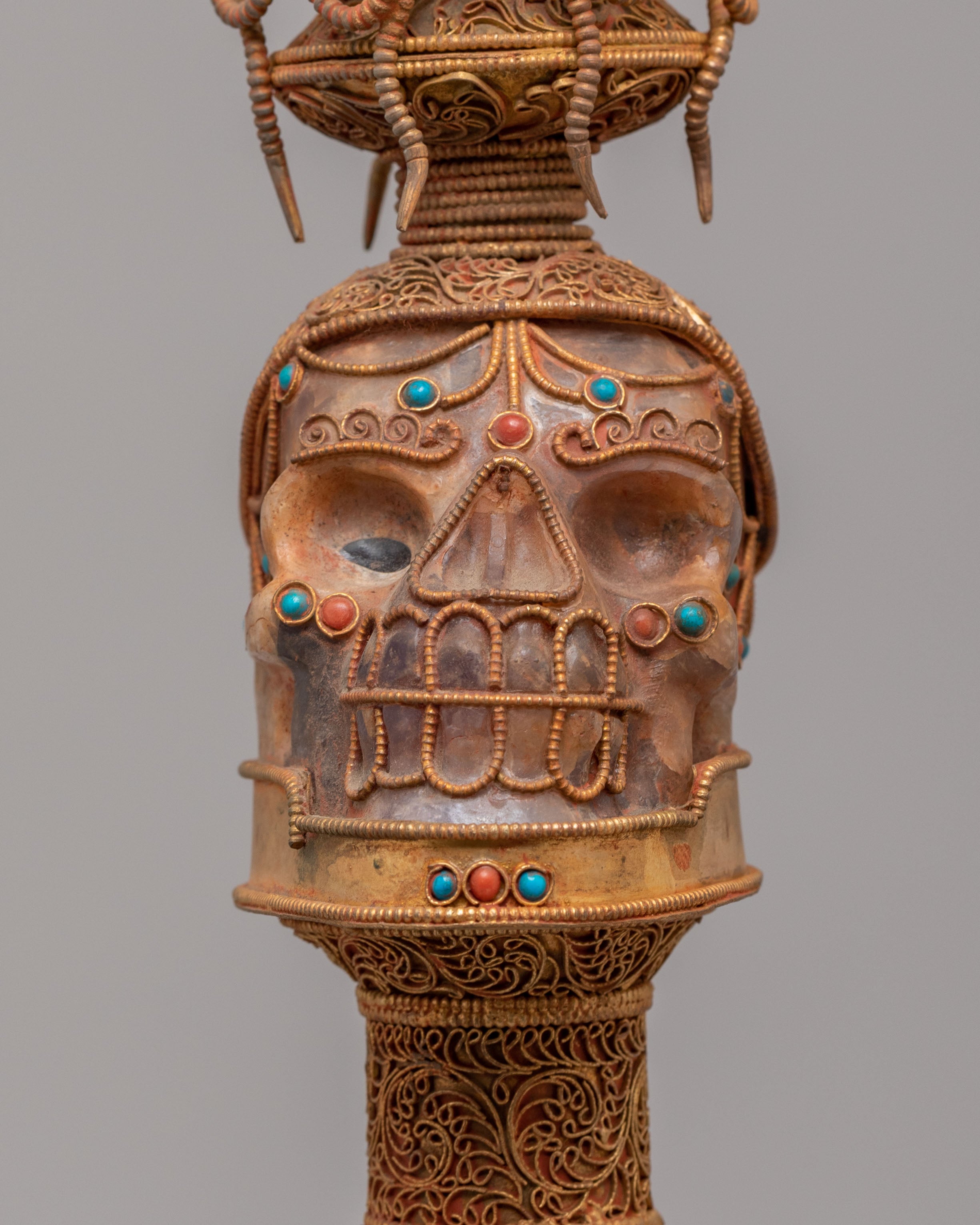 Sacred Skull Phurba For Ritual | A Symbol of Power & Transformation
