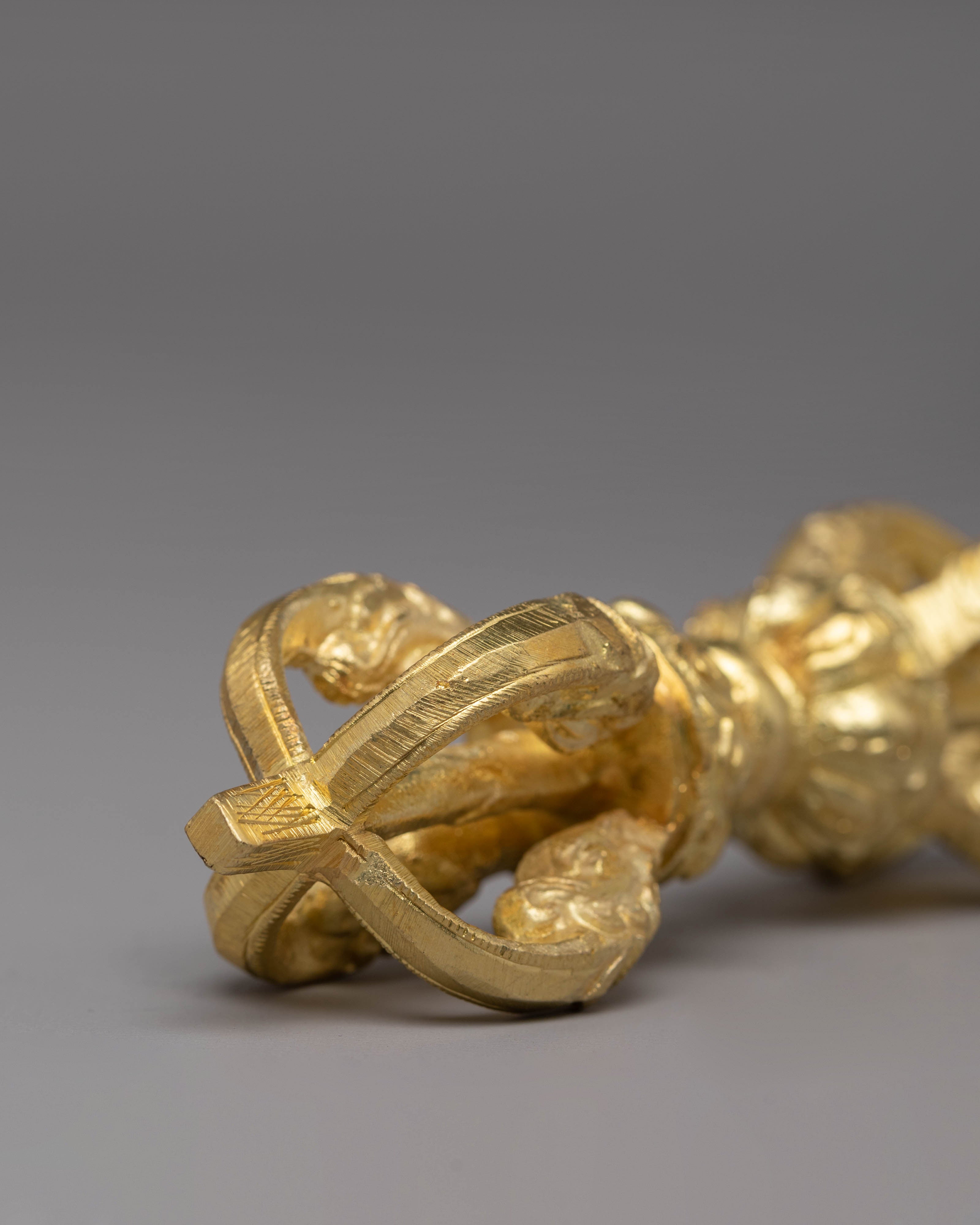 Handmade Buddhist Bell and Vajra Set | Sacred Instruments for Meditation