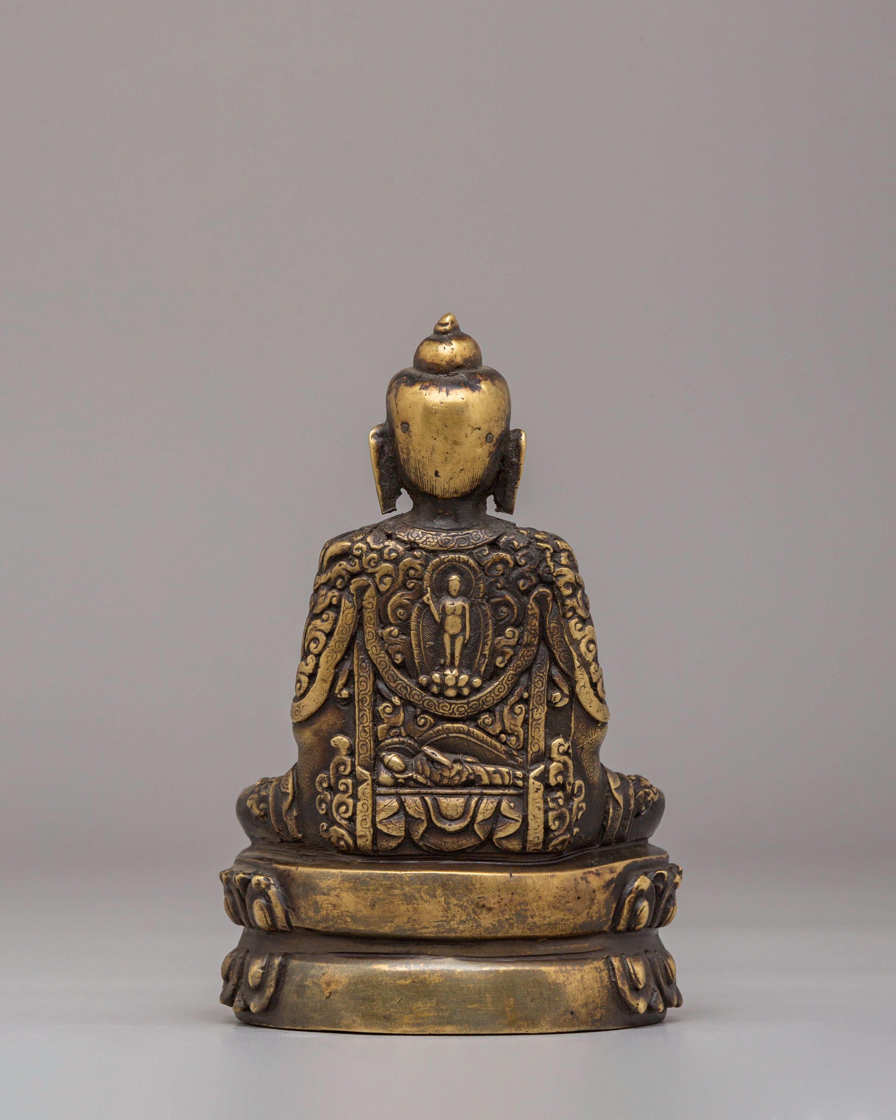 Tibetan Amitabha Buddha Sculpture | Sacred Symbol of Compassion & Enlightenment
