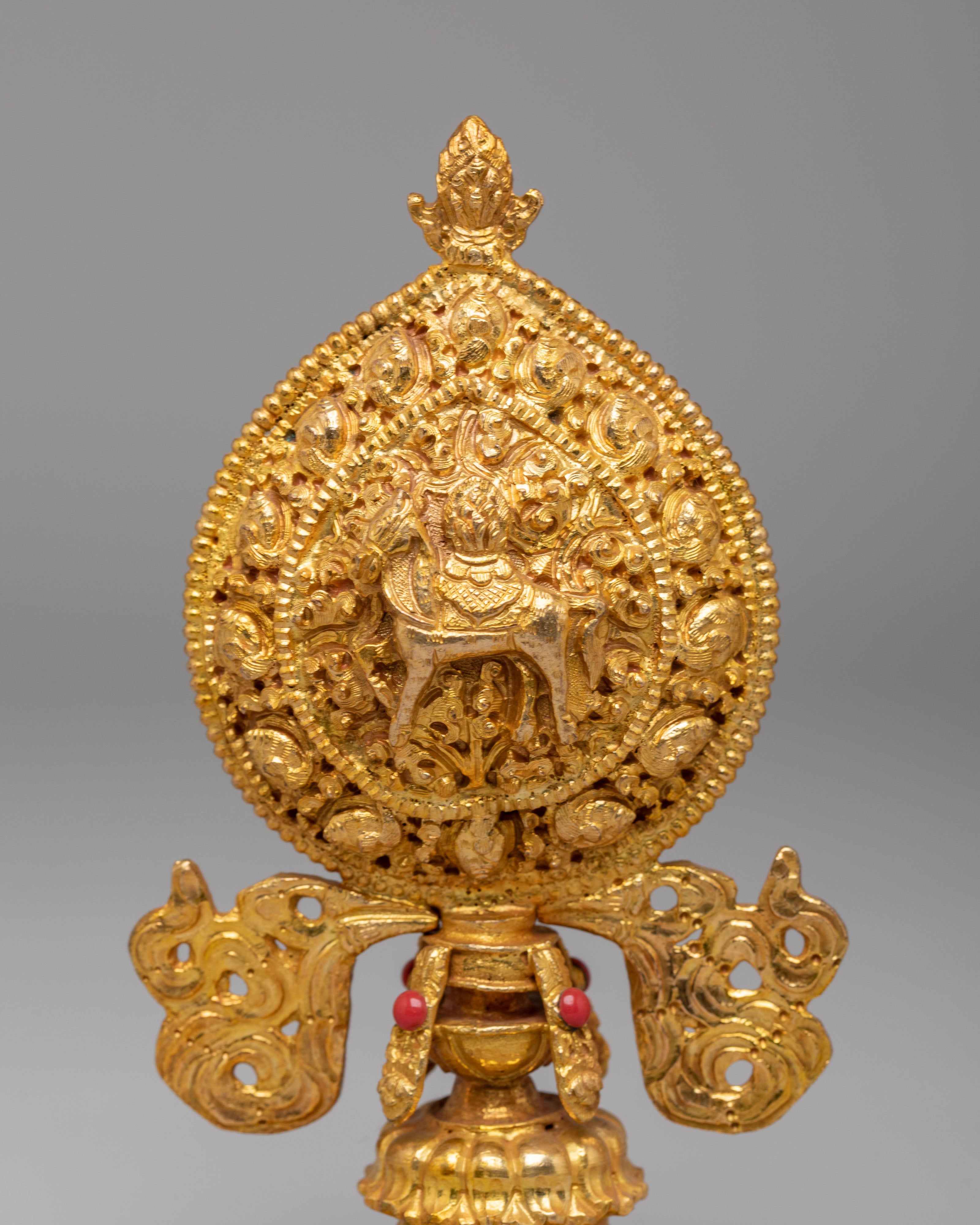 Chakravartin Possession Buddhist Symbol | Gold Plated Copper Chakravartin Set