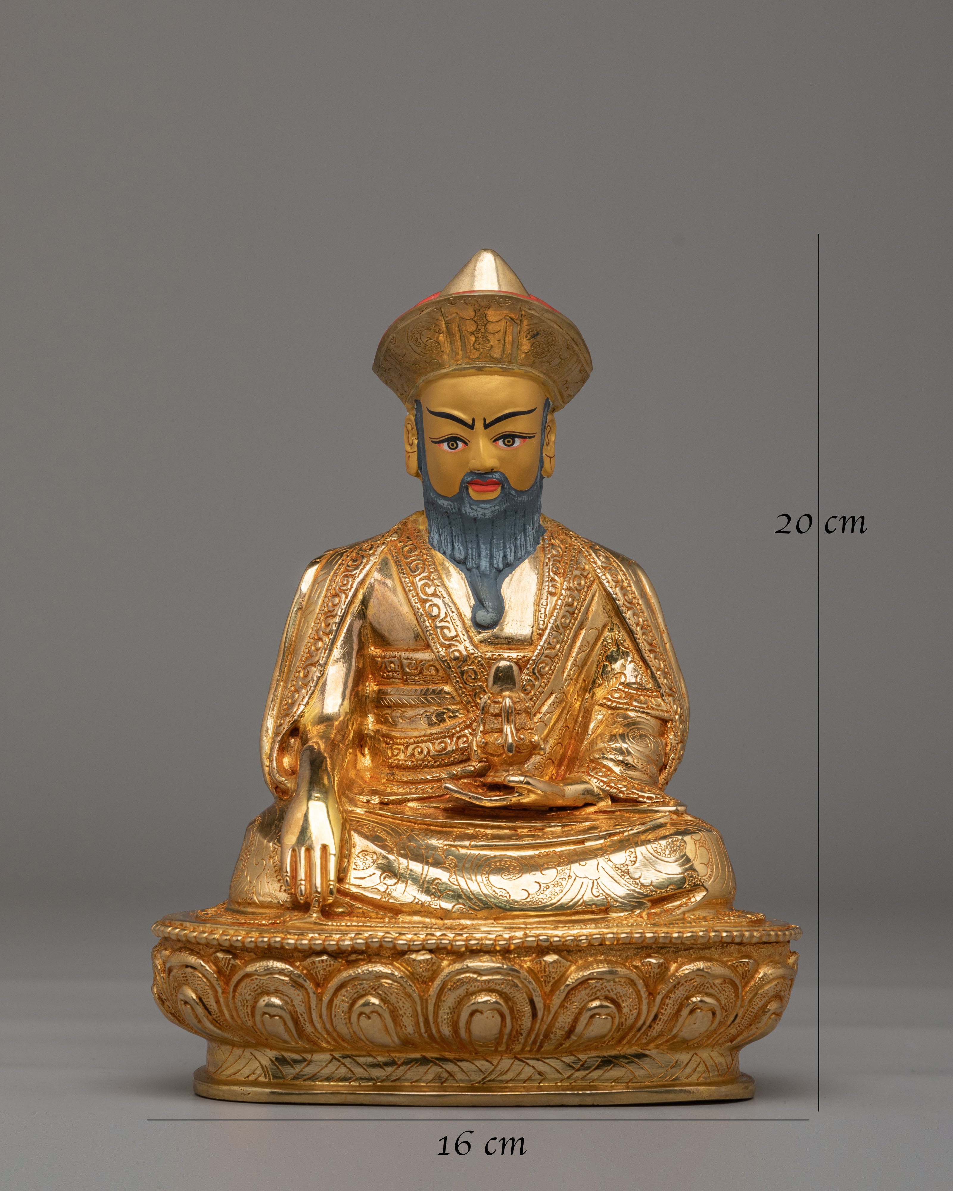 Handcrafted Guru Shapdum Statue | Tibetan Spiritual Master
