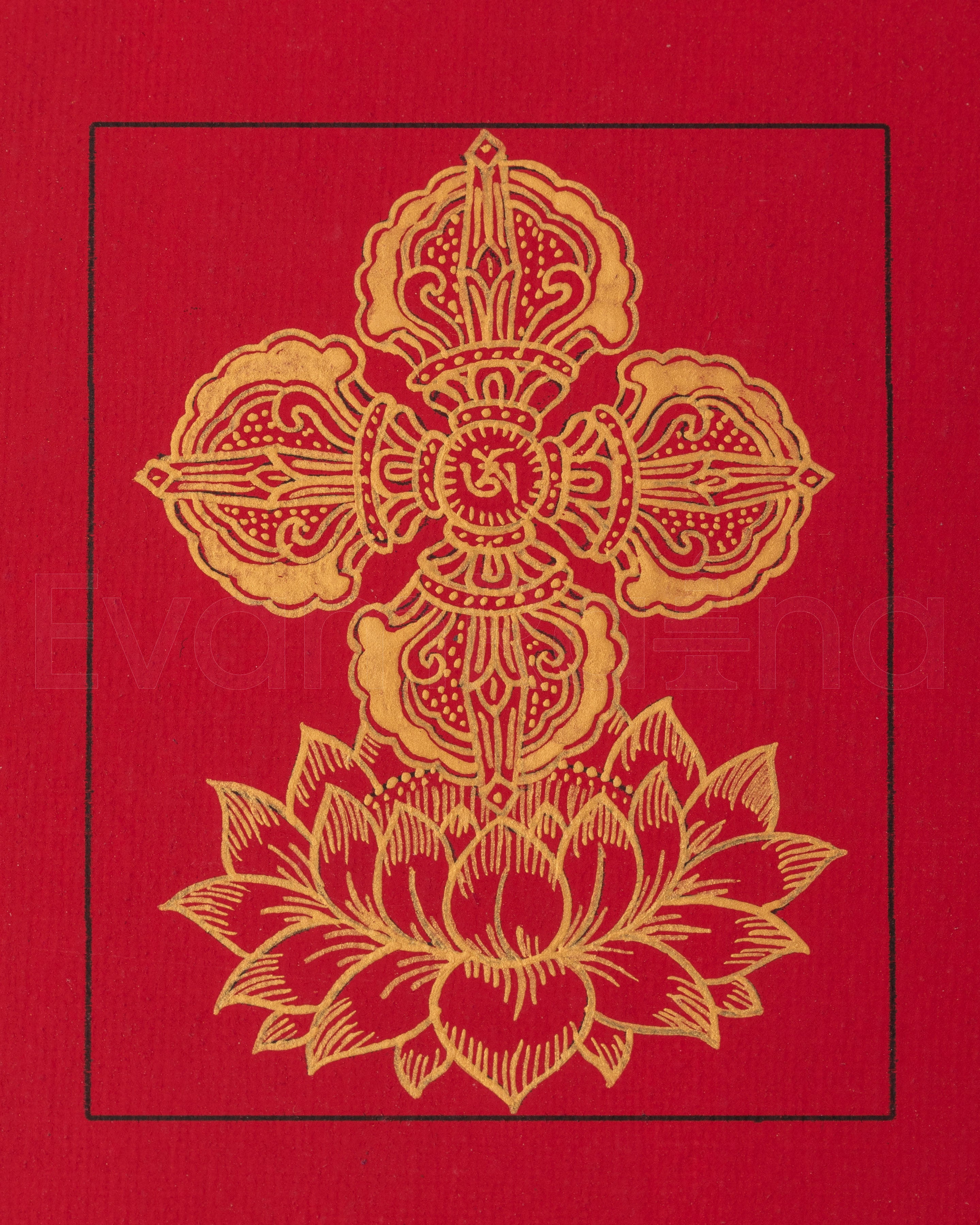 Bishwo Vajra Thangka for Locket
