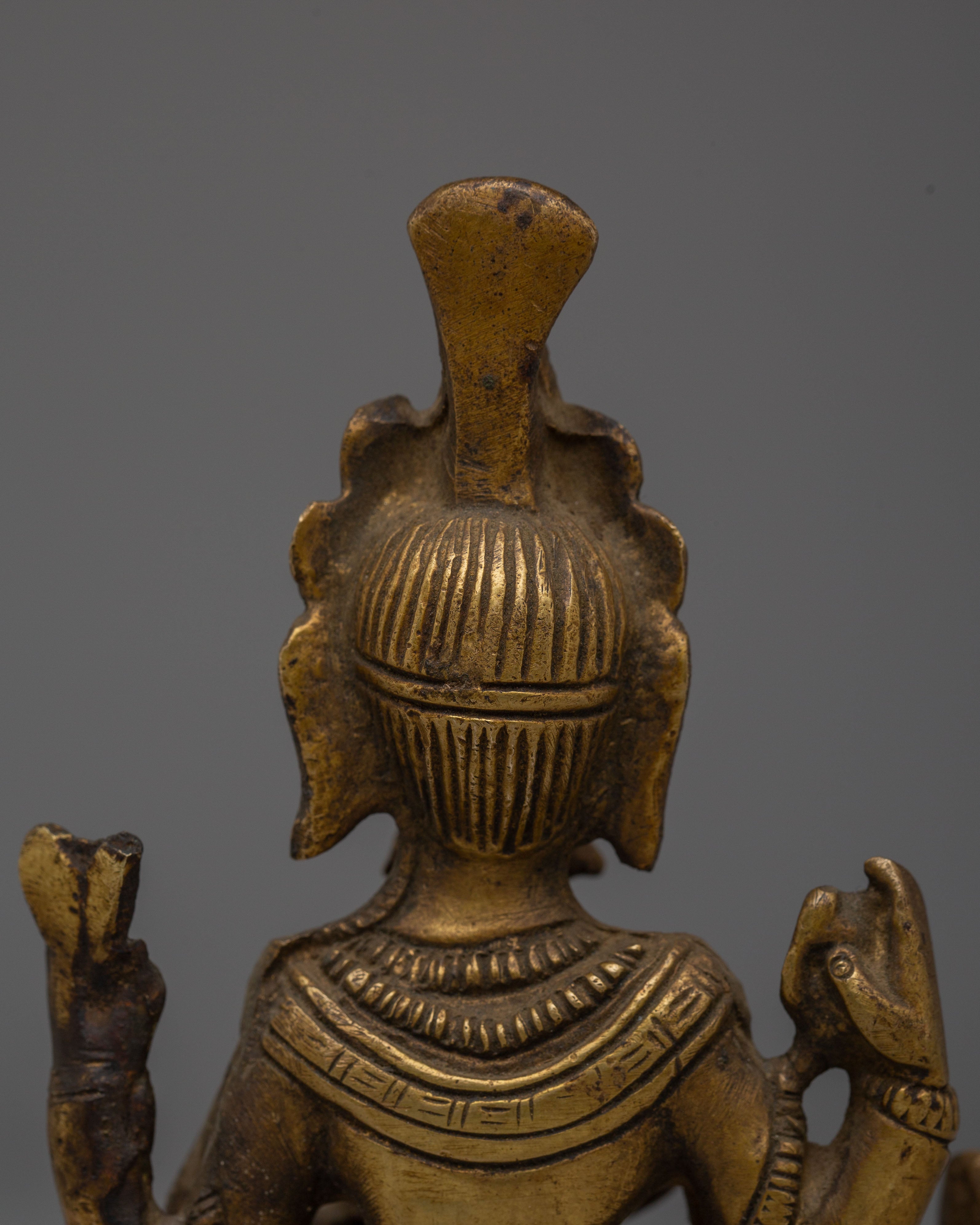 Handmade Hindu Deity Ganesha Brass Statue | Hindu God of Prosperity