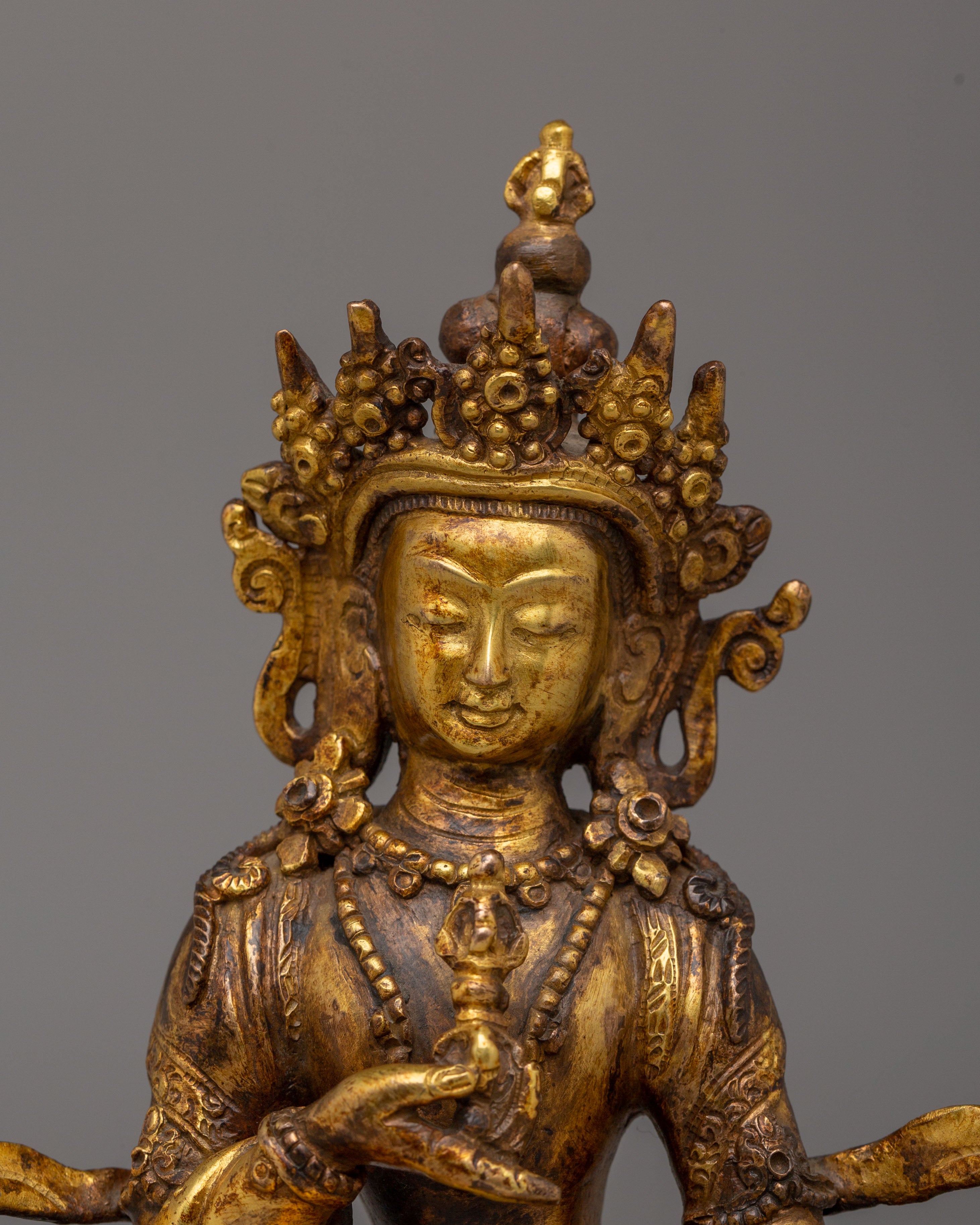Handmade Vajrasattva Deity Statue | Symbol of Purification and Spiritual Transformation