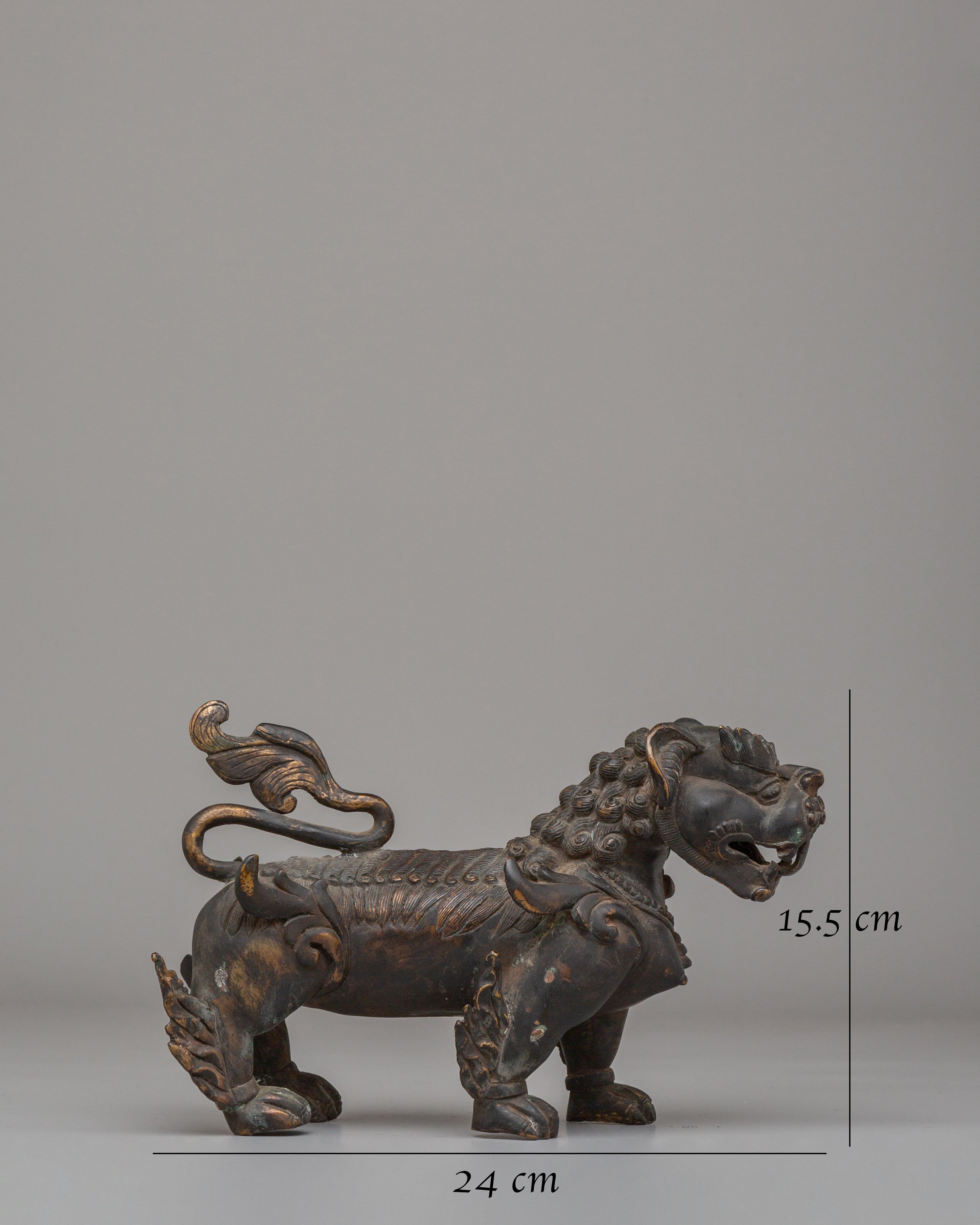 Buddhist Guardian Lion Pair | Symbol of Strength & Protection