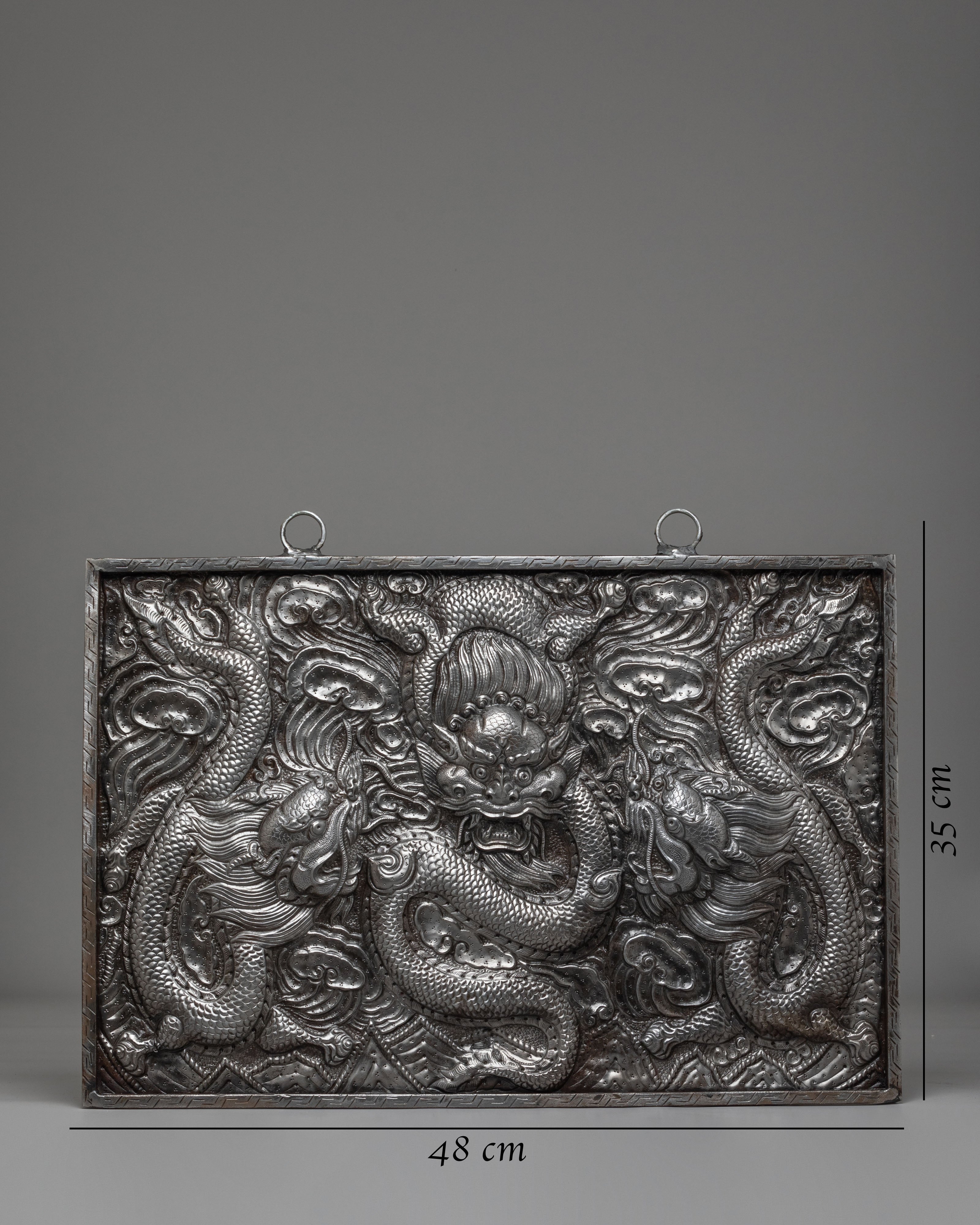 Buddhist Protector Dragon Wall Hanging | Handcrafted Himalayan Artwork