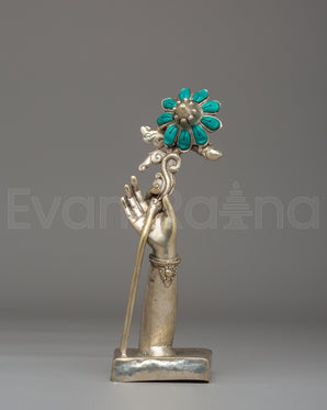 Green Tara Hand Sculpture