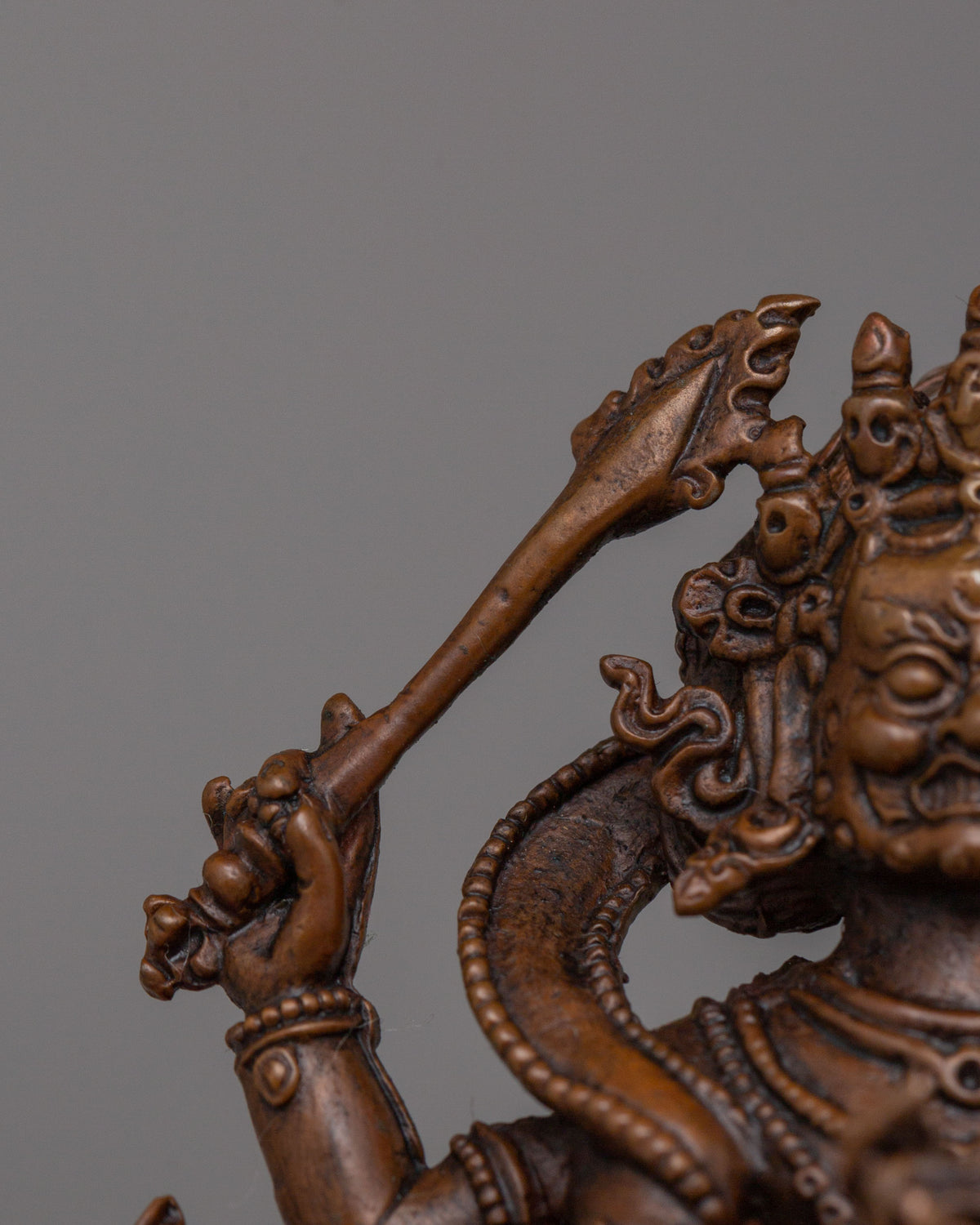 Tibetan Four-Armed Mahakala Statue | Symbolizing Spiritual Protection and Transformation