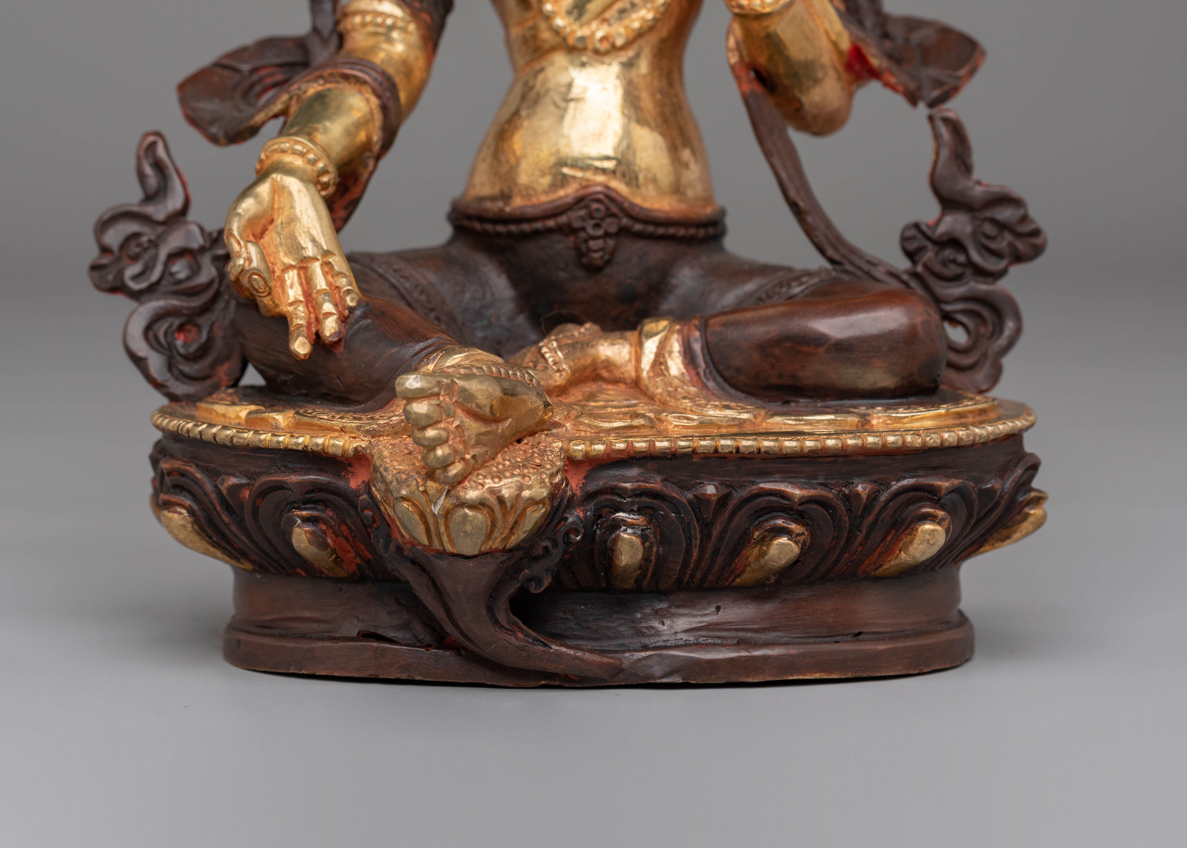 Green Tara Handcrafted Tibetan Sculpture | Himalayan Spiritual Art