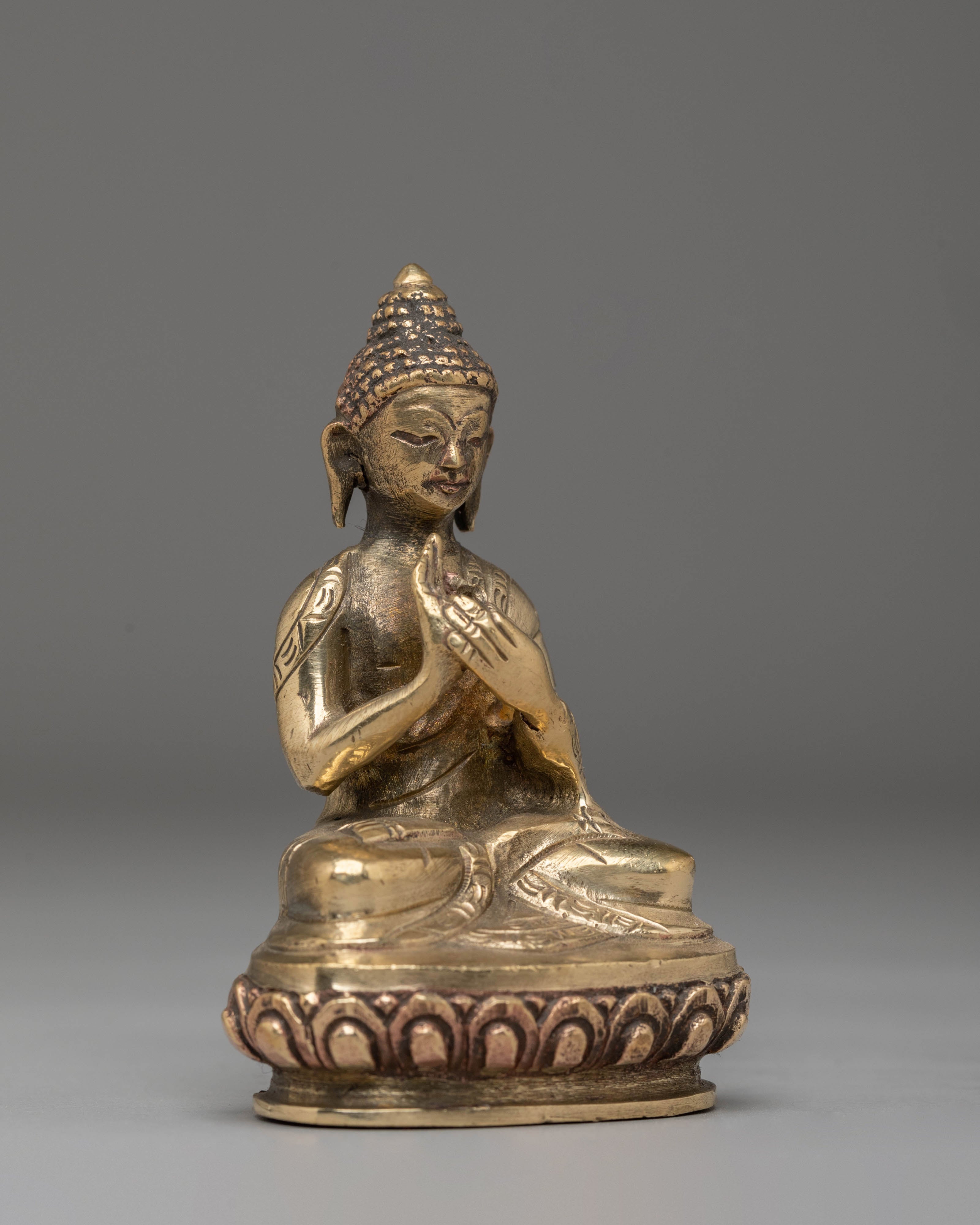 Handmade Buddhist Vairocana Statue | Tibetan Copper Buddha Statue