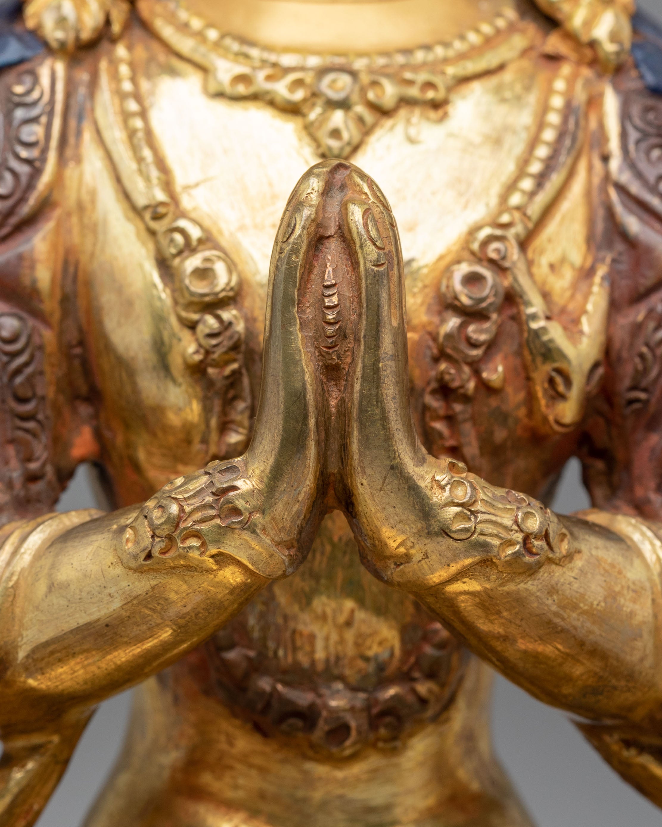 Handmade Avalokiteshvara Bodhisattva Statue | Tibetan Chenrezig Sculpture