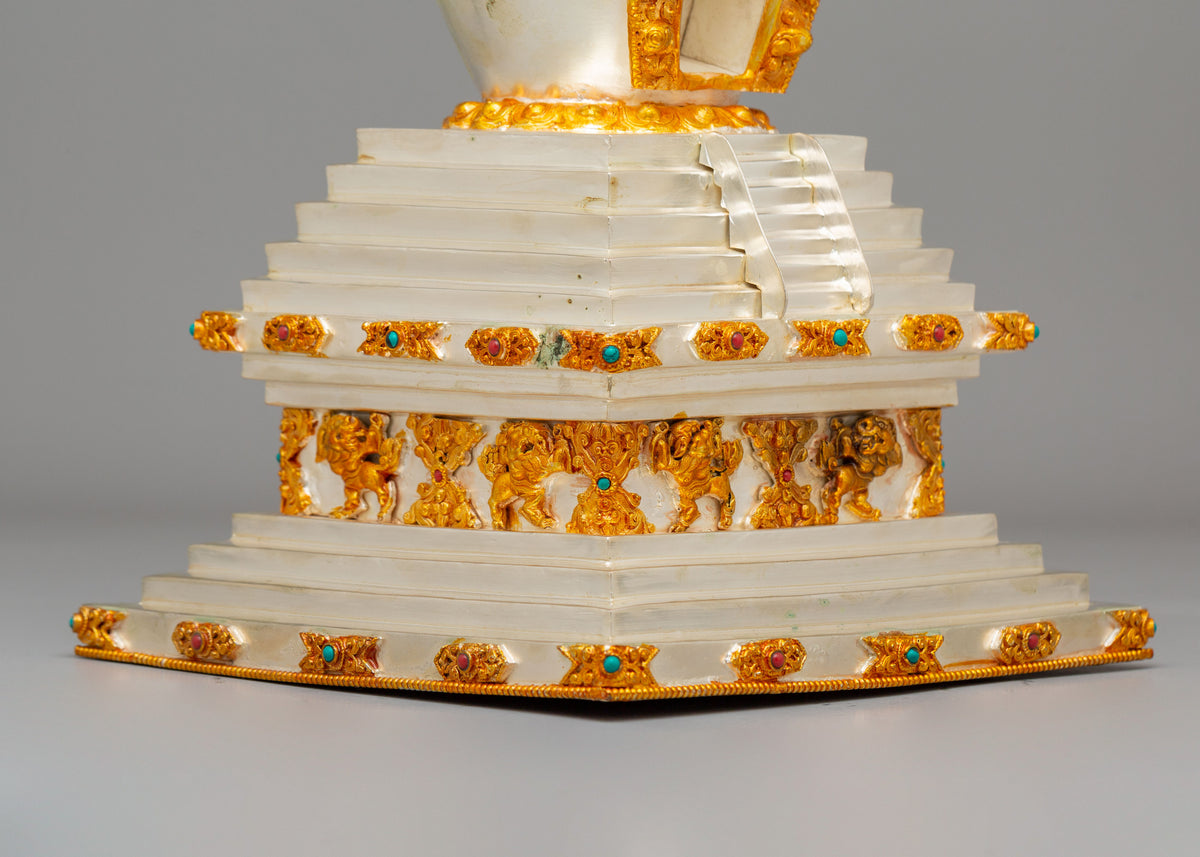 Scared Tibetan Stupa | Handcrafted Buddhist Shrine
