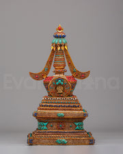 Handcrafted Buddhist Enlightenment Stupa
