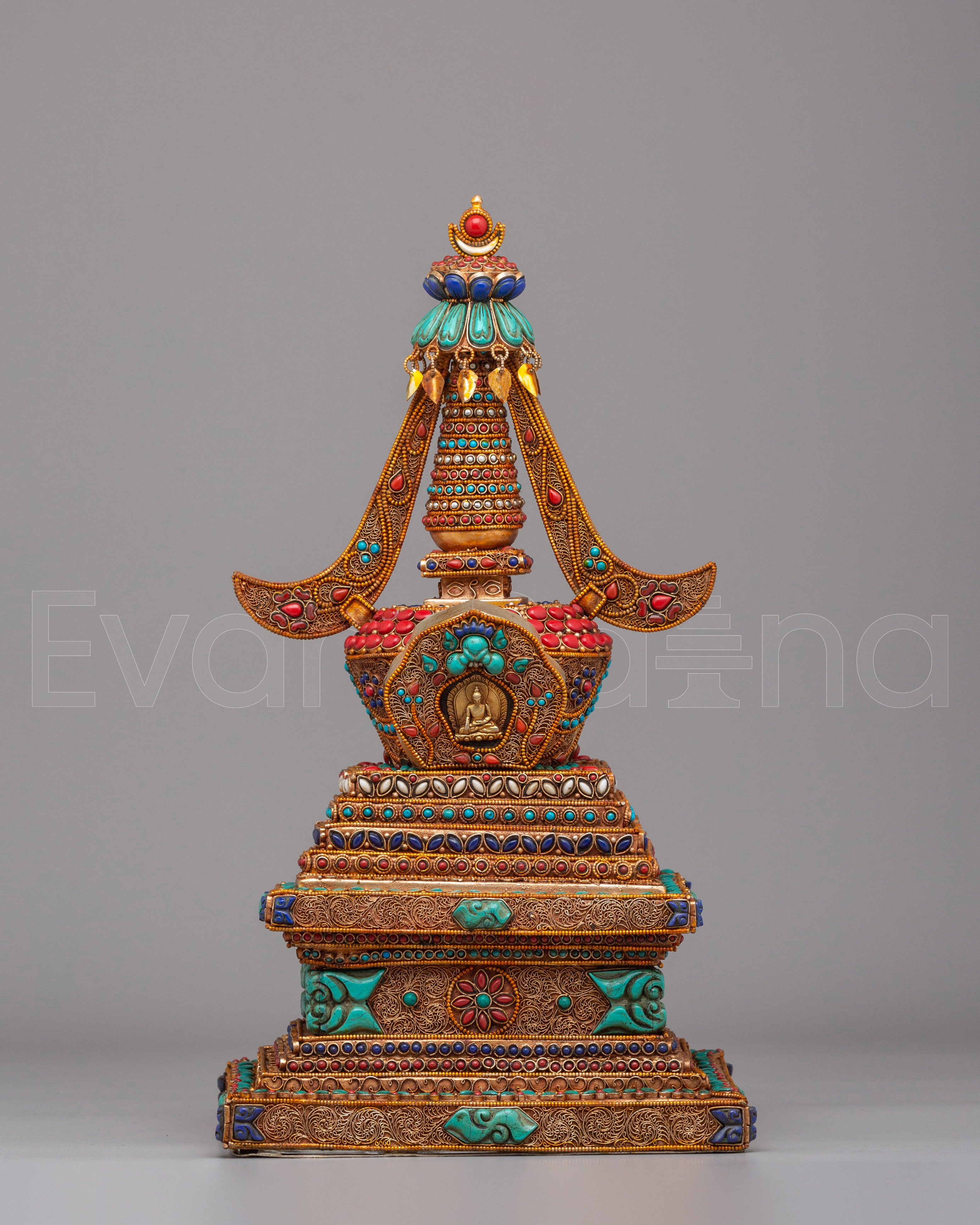 Handcrafted Buddhist Enlightenment Stupa