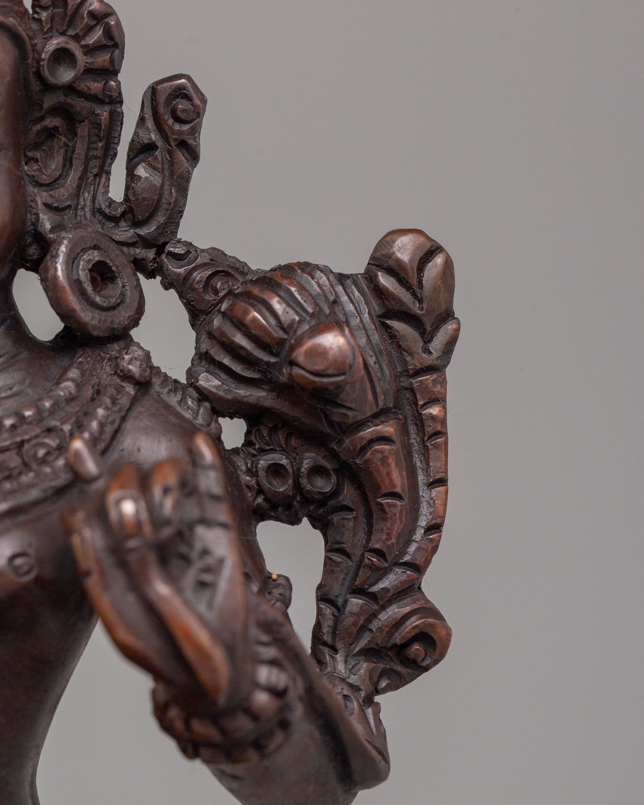 Ceremonial Green Tara Shrine Statue | Spiritual Artwork