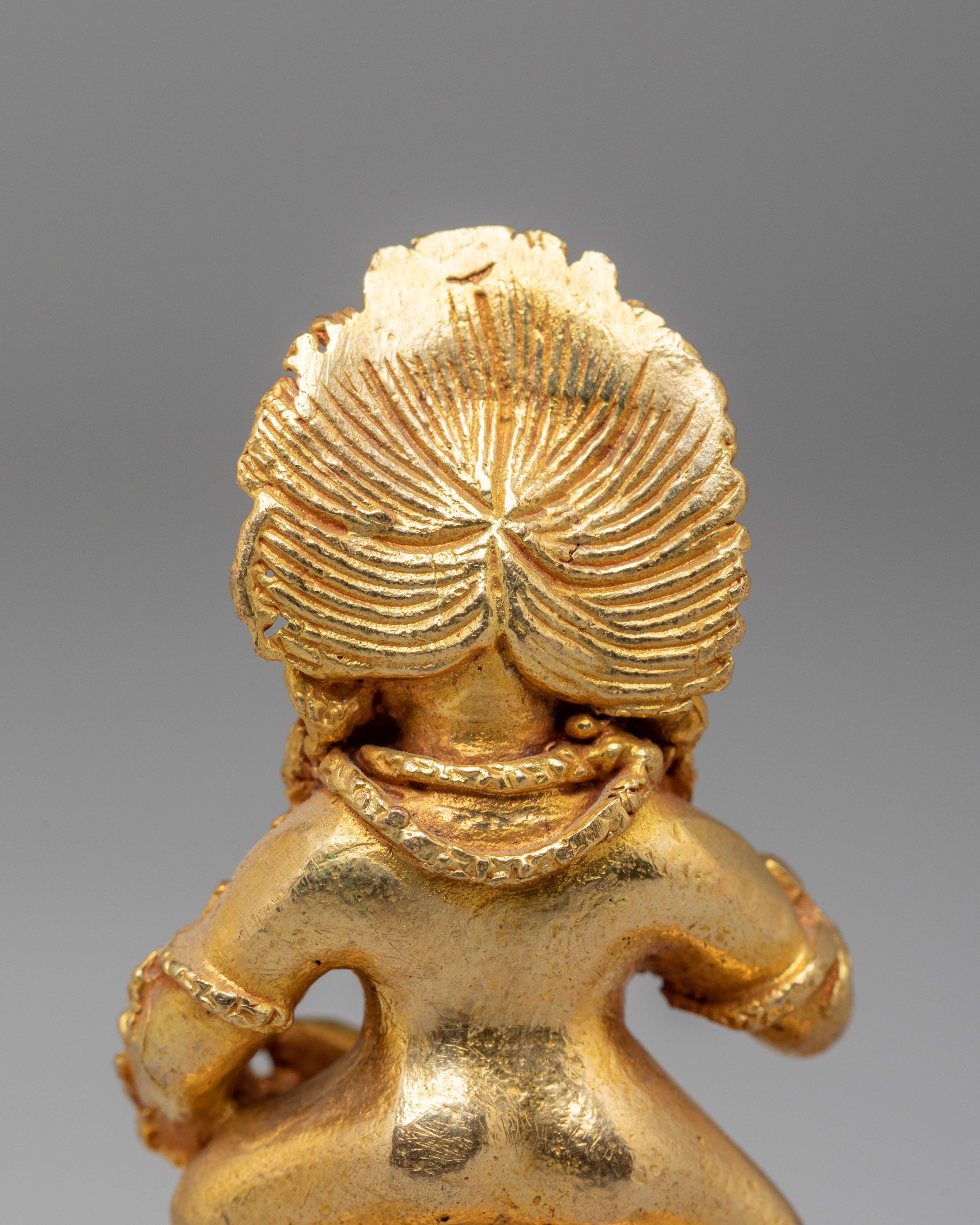 Ceremonial Black Dzambhala Statue | Symbol of Prosperity and Protection