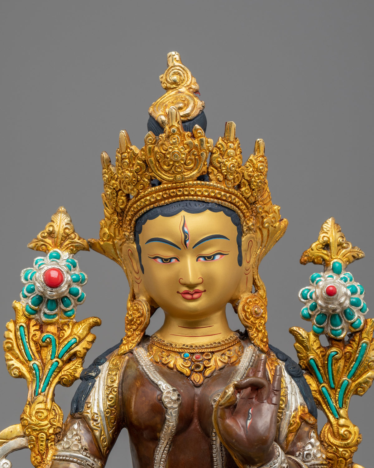 Goddess of Long Life White Tara Statue | Symbol of Healing & Protection