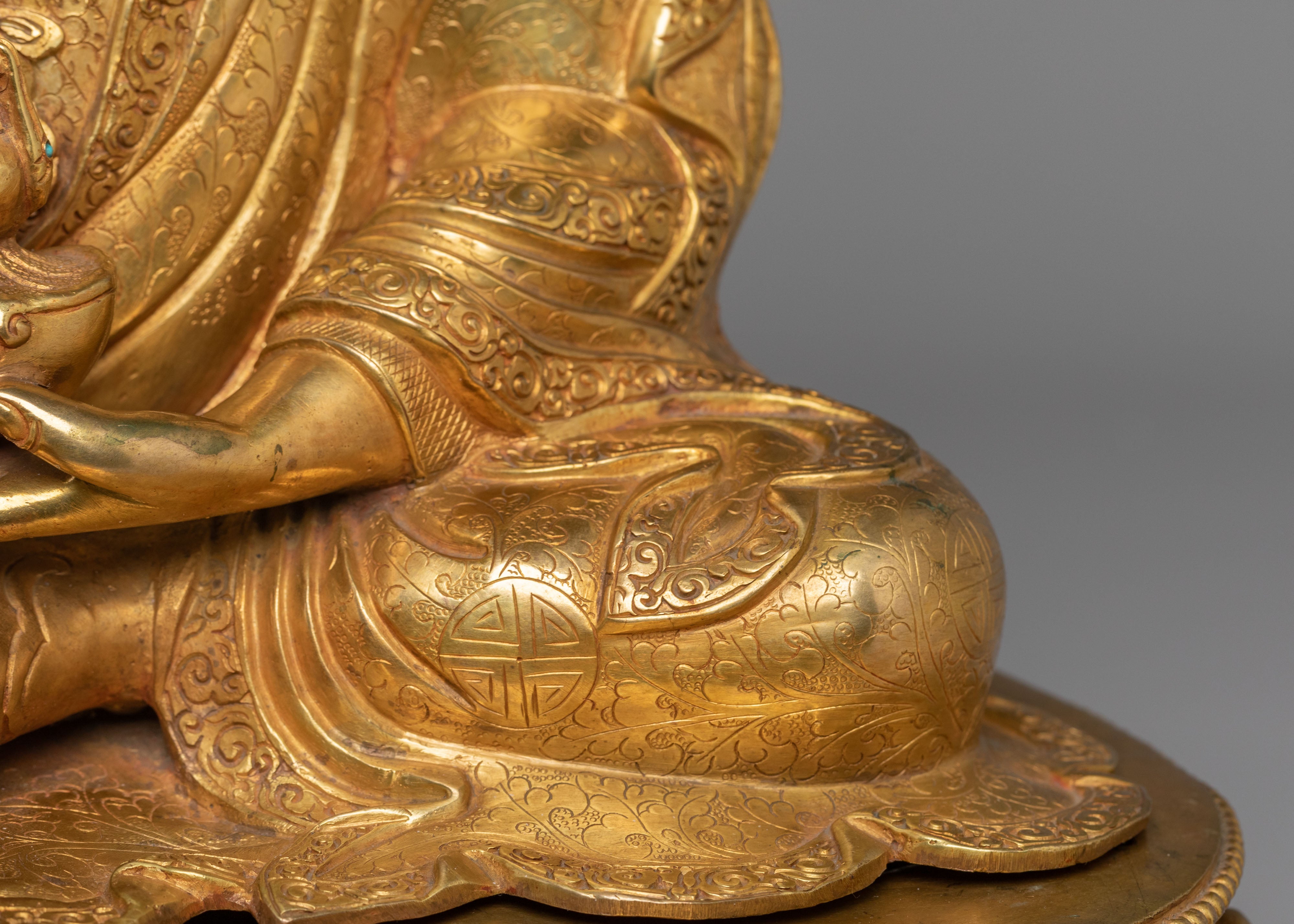 Lotus Born Guru Rinpoche Statue | Buddhist Padmasambhava Sculpture
