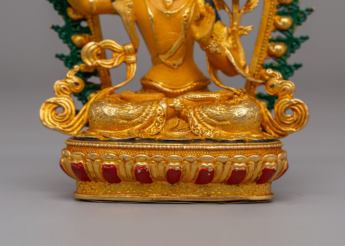 Flaming Sword Manjushri Statue | Wisdom Deity Sculpture