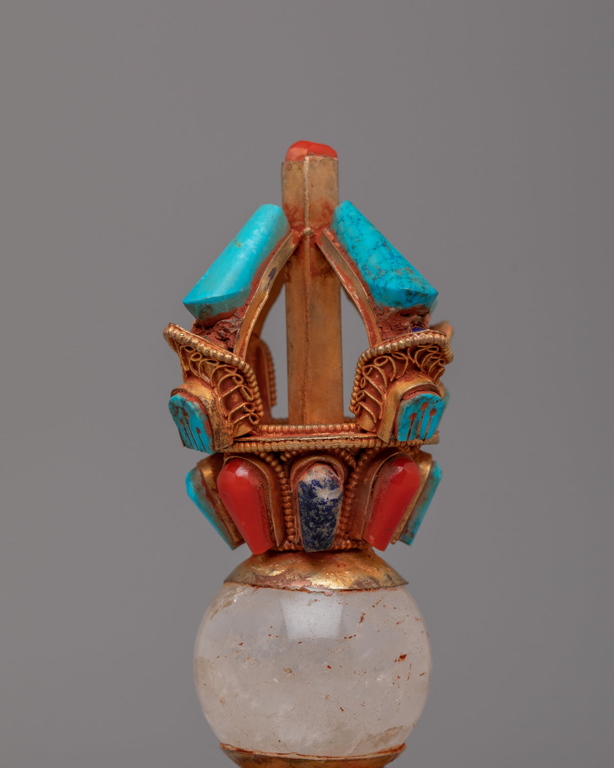 Spiritual Ritual Vajra | Hand-carved gemstone & crystal vajra