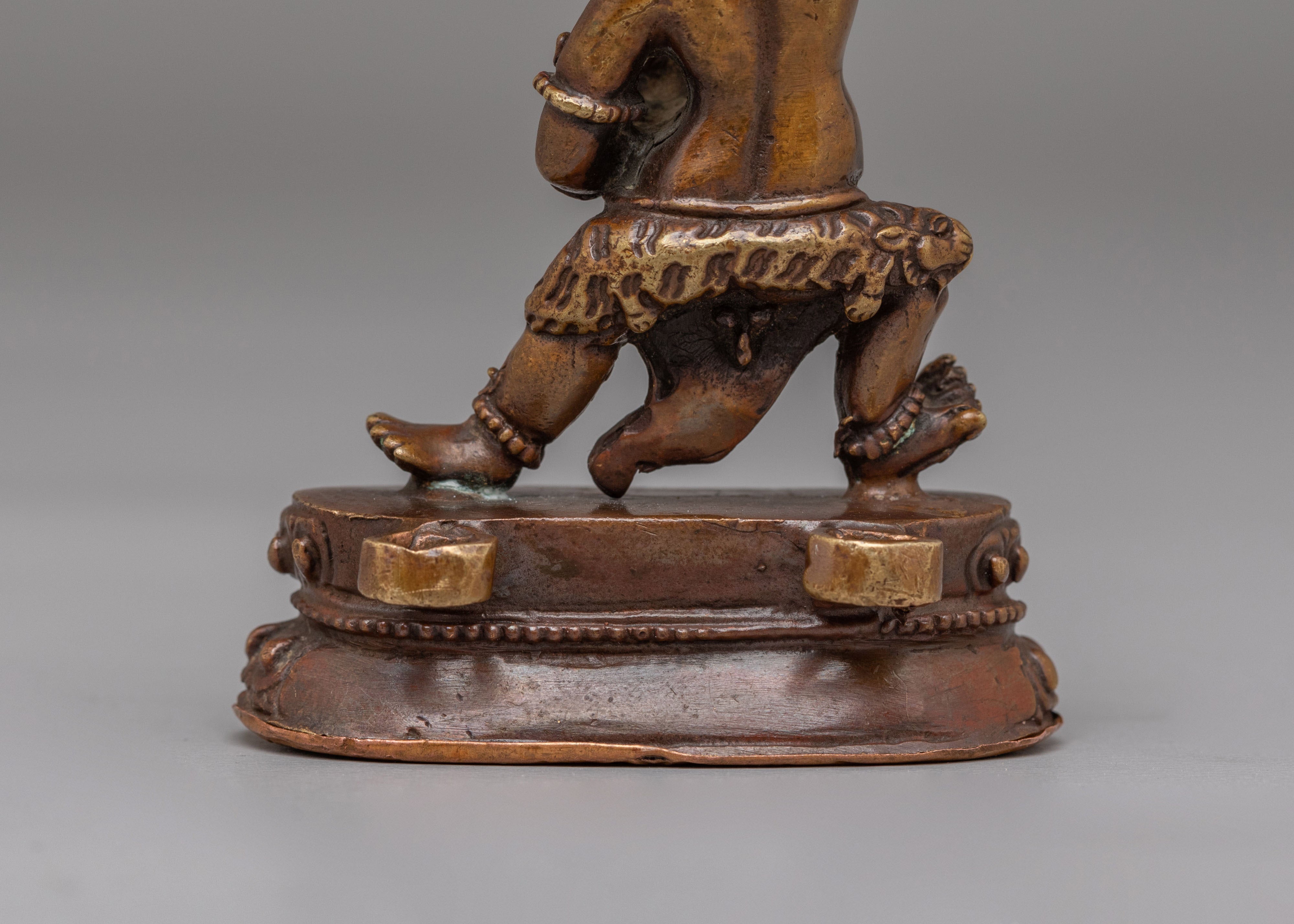 Machinemade Ritual Black Manjushri Statue | A Symbol of Enlightenment