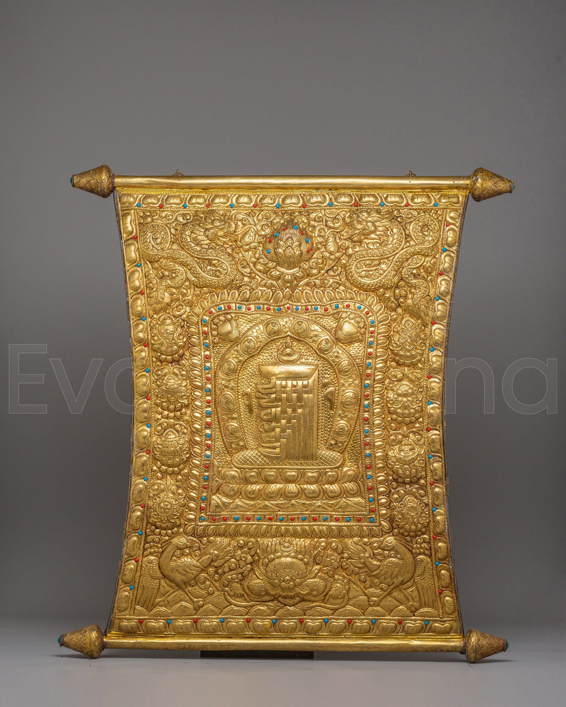 Sacred Kalachakra Metal Wall Hanging