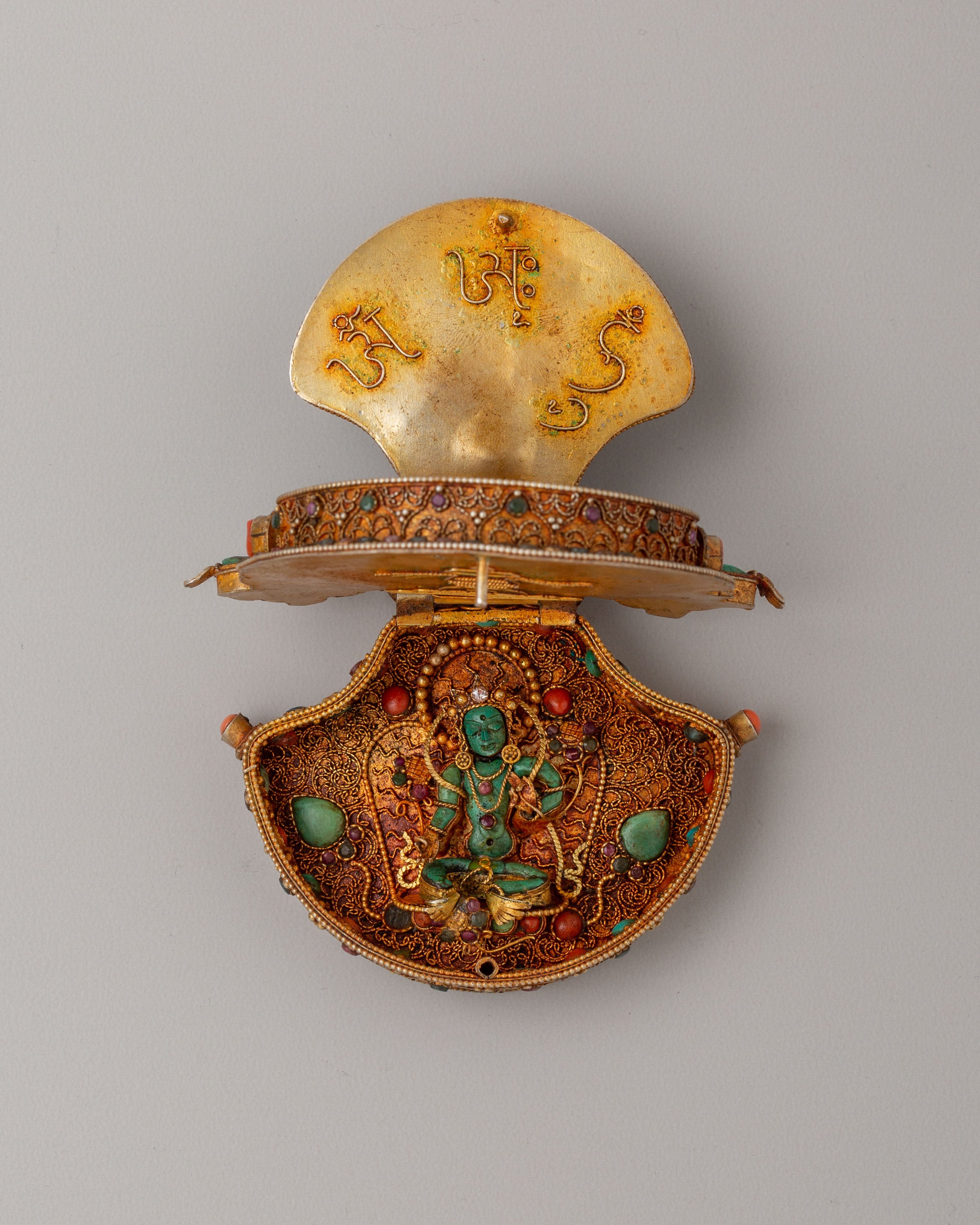 Manjushri Deity Ghau Box Locket | Symbol of Wisdom