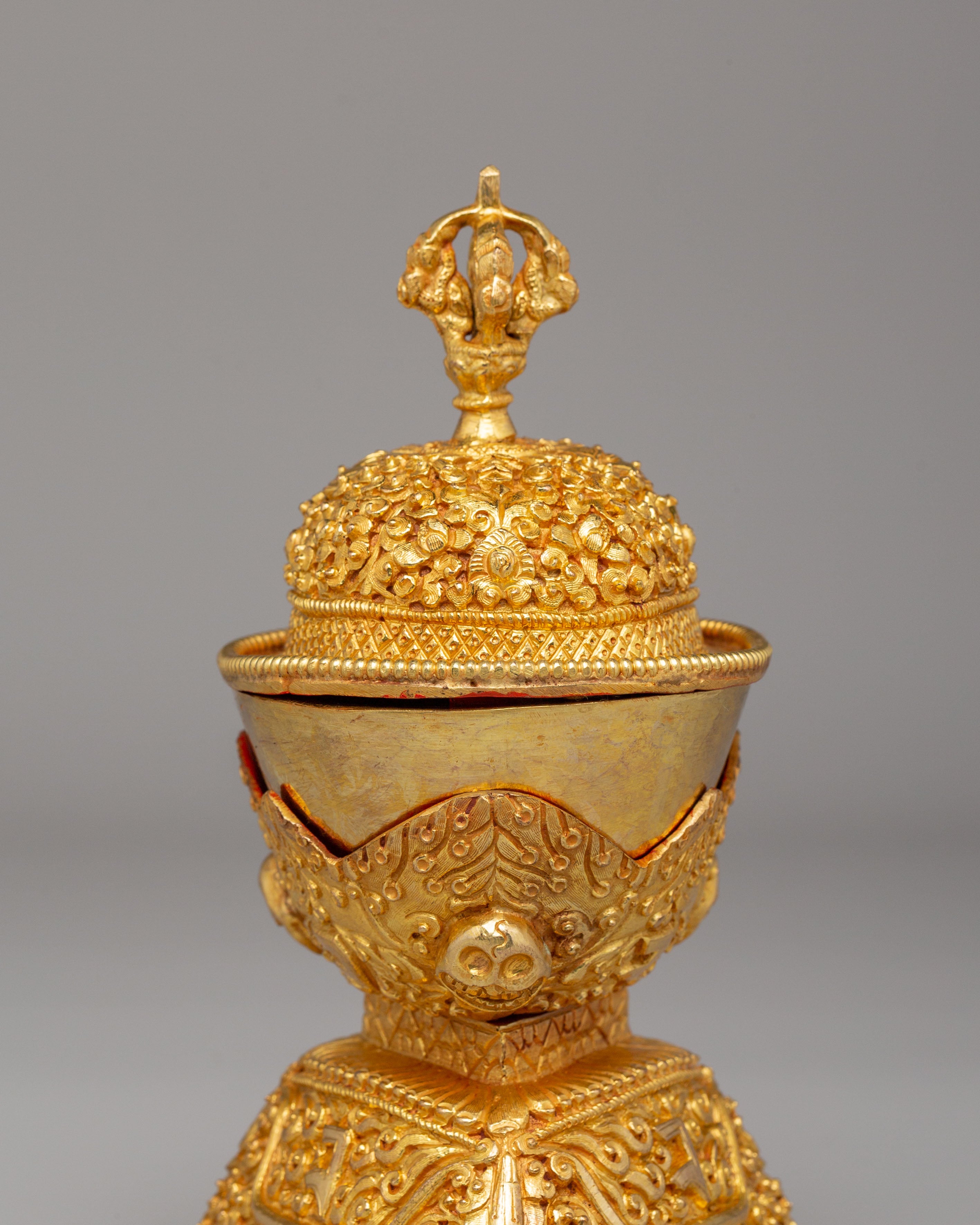 Kapala Buddhist Ritual Cup | Sacred Kapala for Meditation & Offerings