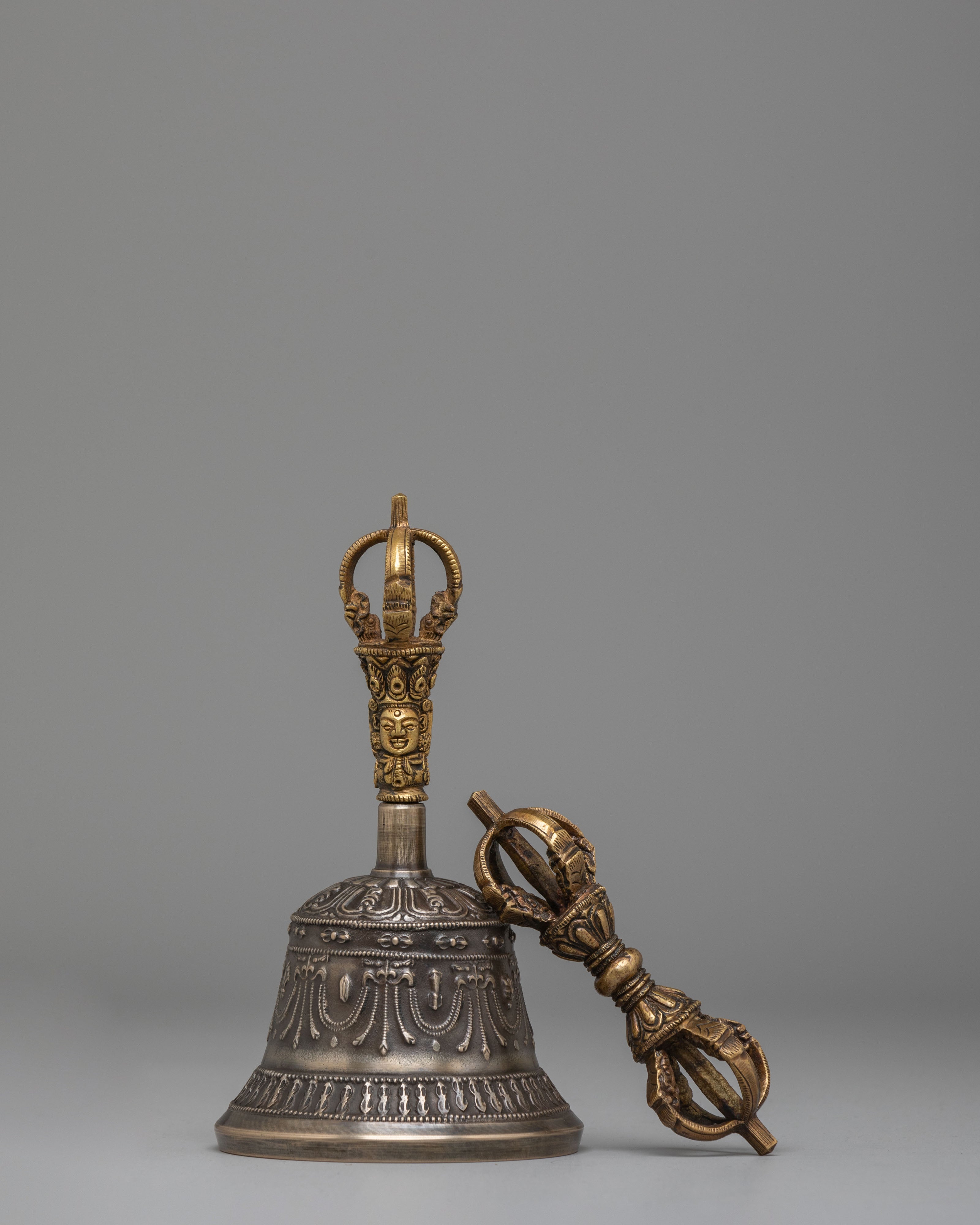 Vajrayana Ritual Dorje And Bell Set | Buddhist Meditation Ritual Tools