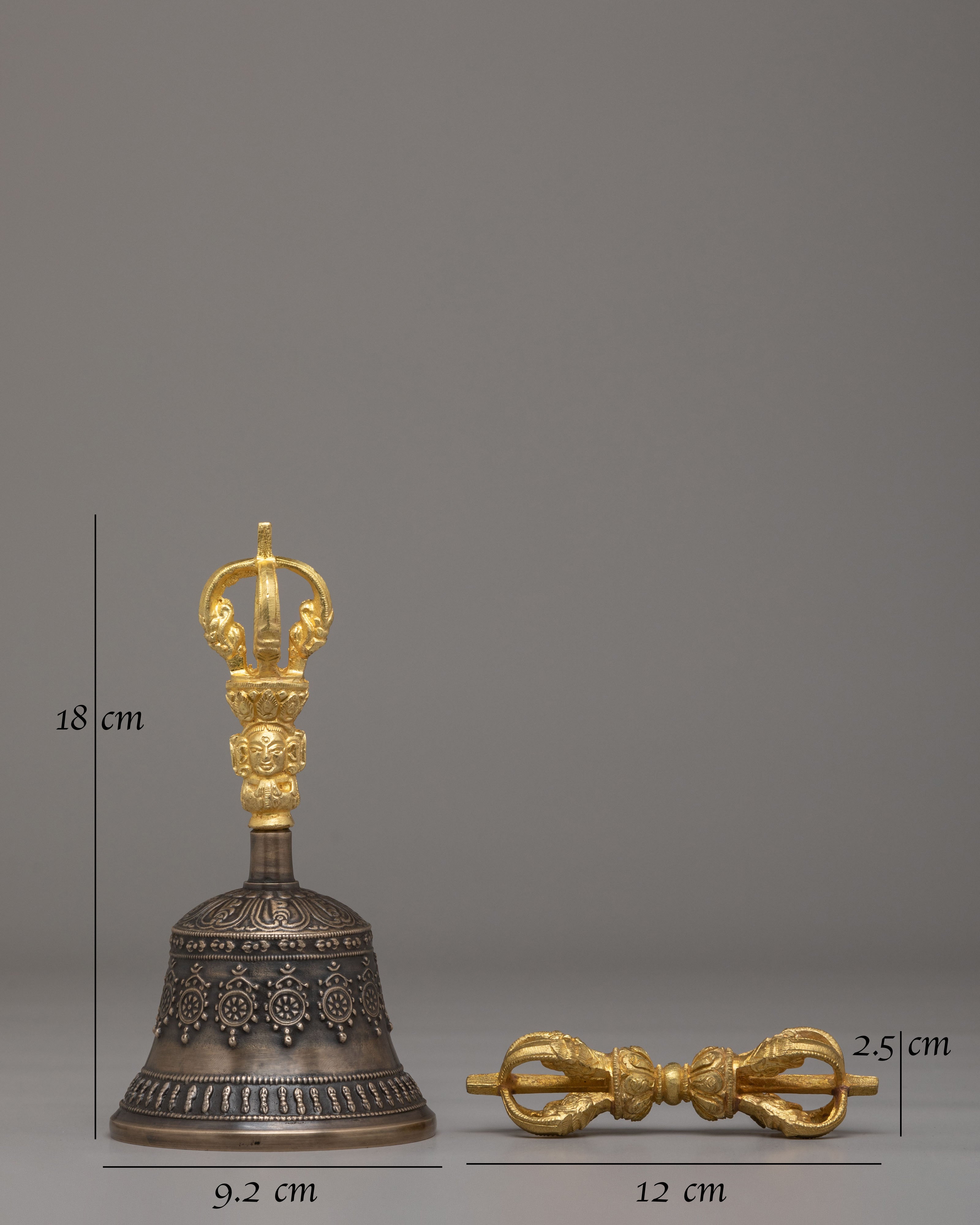 Buddhist Vajra and Bell Set for Ritual | Sacred Tool for Meditation